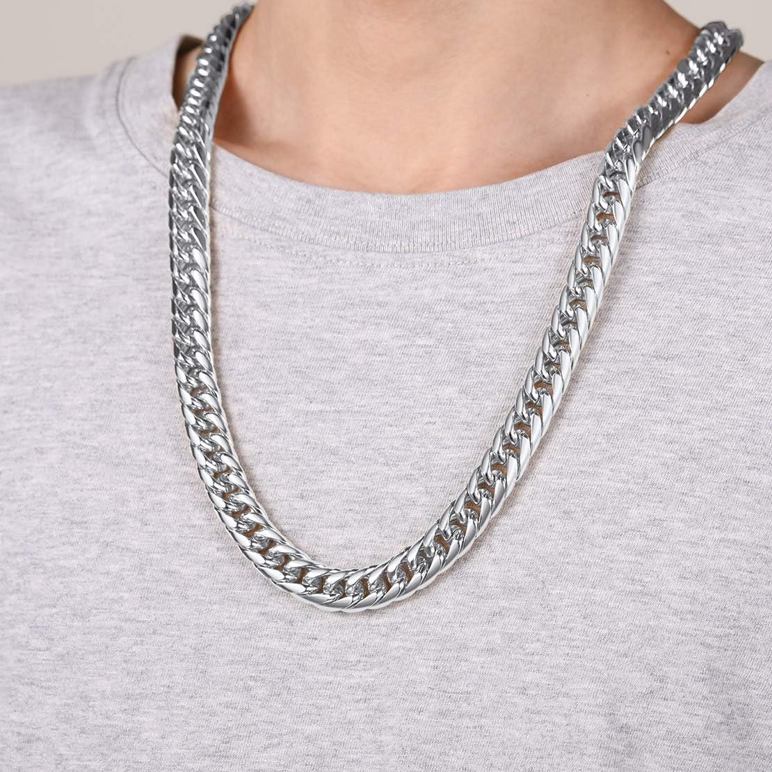 12MM Thick Cuban Link Chain Chunky Necklace