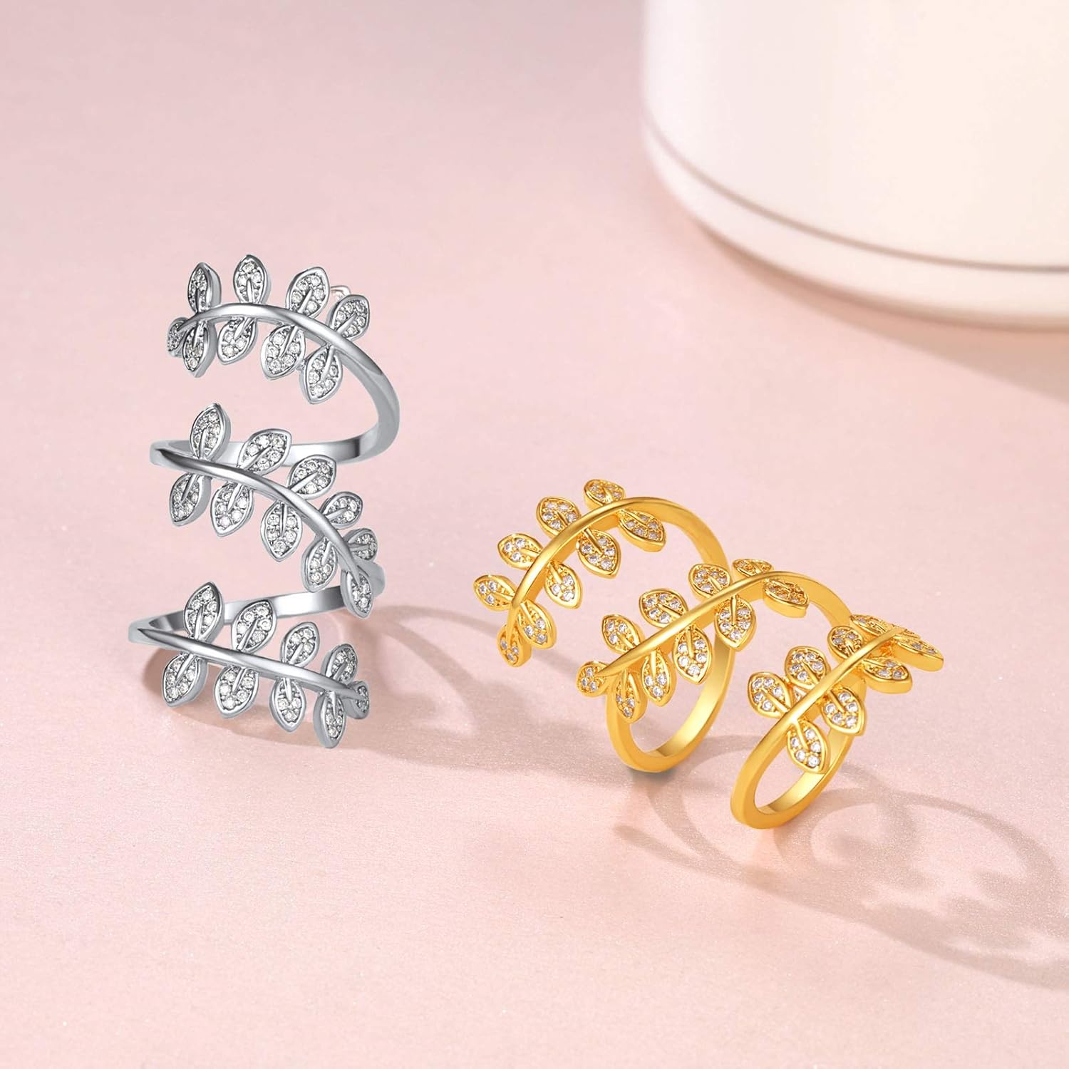 Adjustable Flower Knuckle Finger Rings