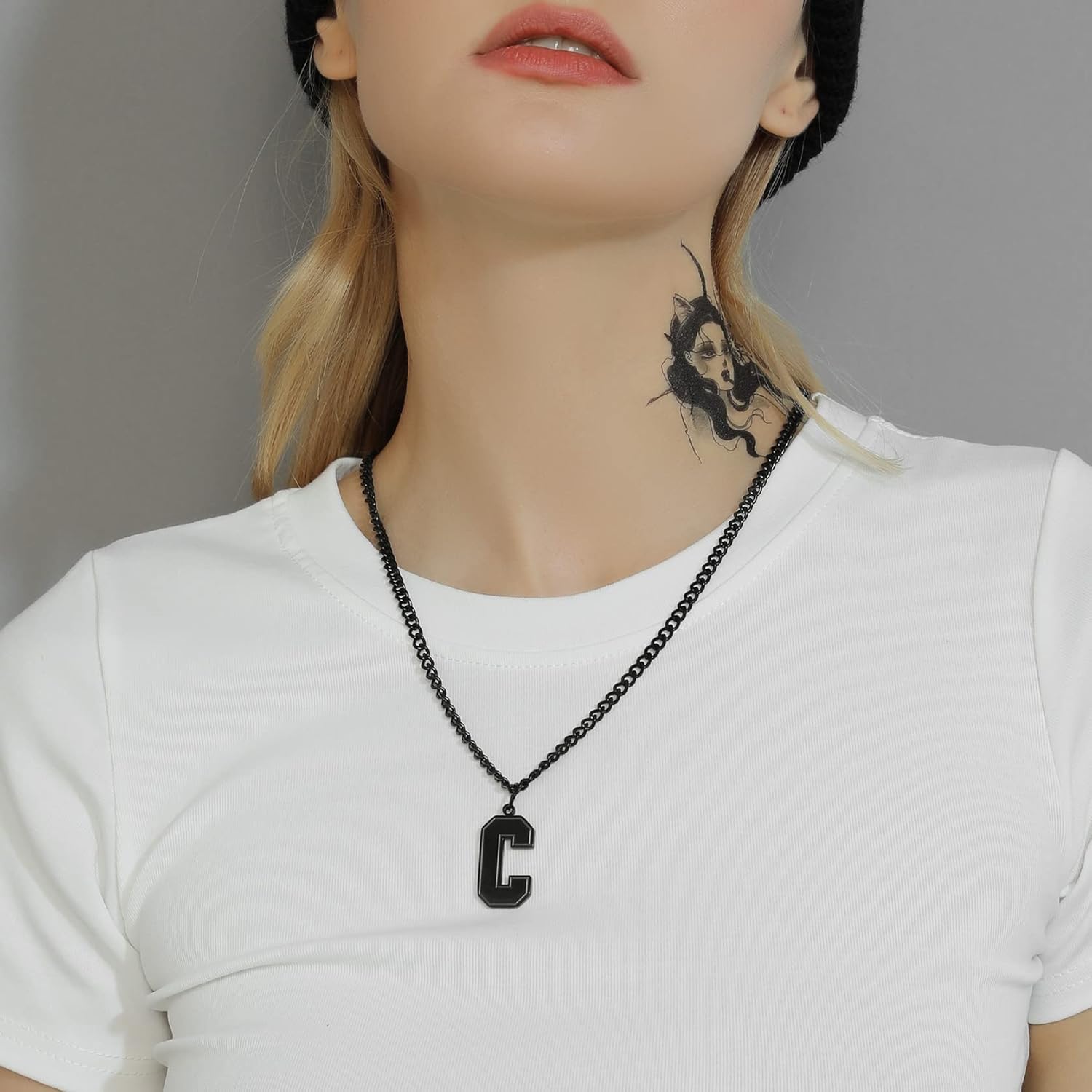 Initial C letter Necklace