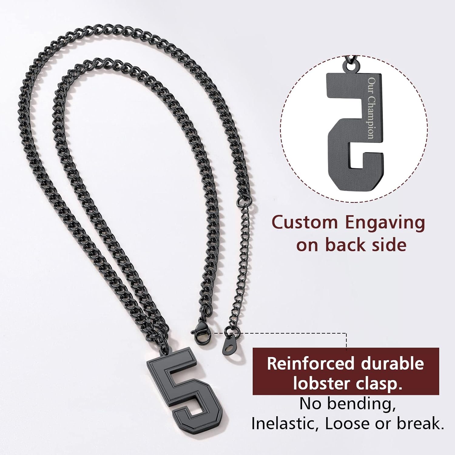 Sports Jersey Lucky Basketball Number 2 Necklaces