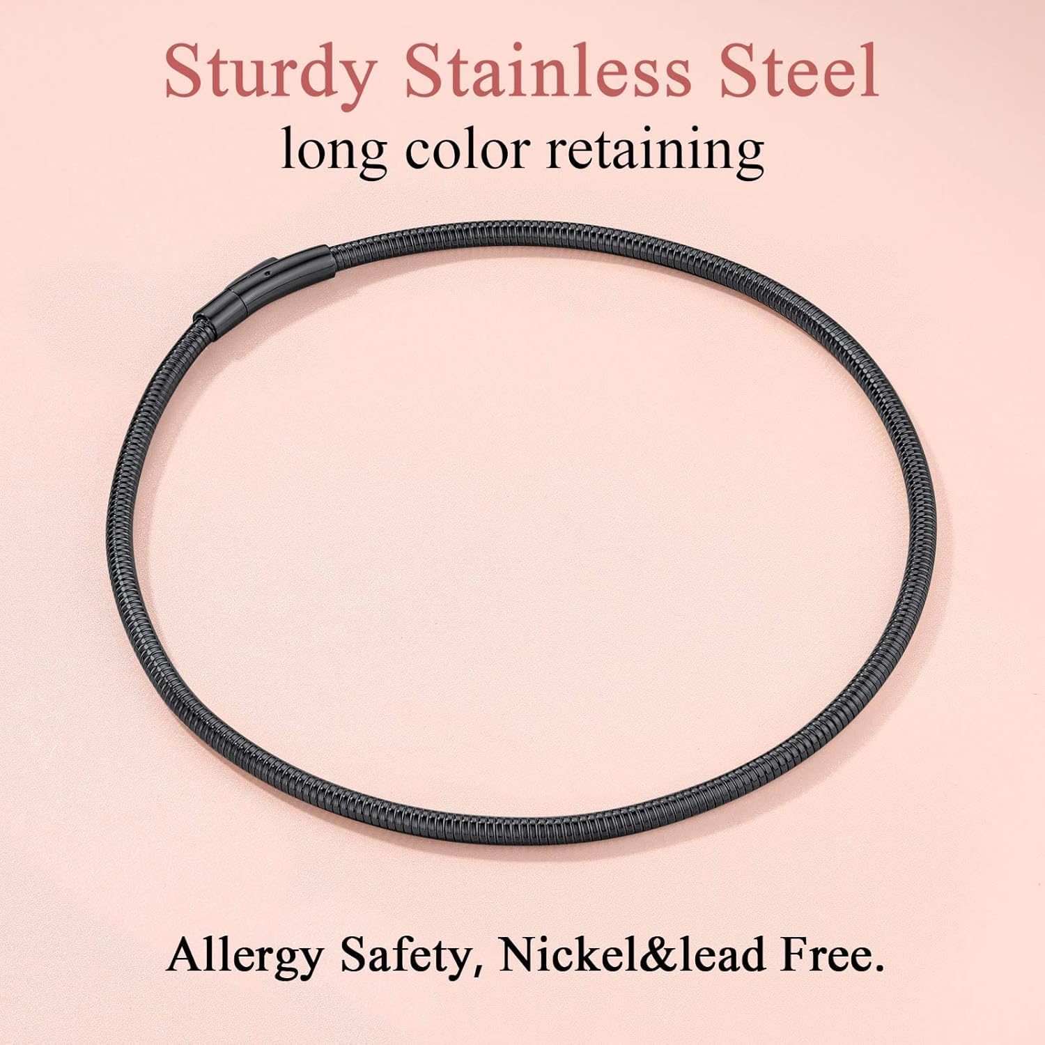 Round Snake Chain Choker Necklaces 