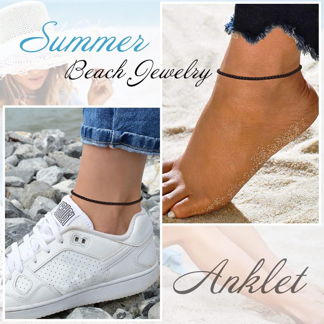 Stainless Steel Adjustable Box Link Chains Ankle