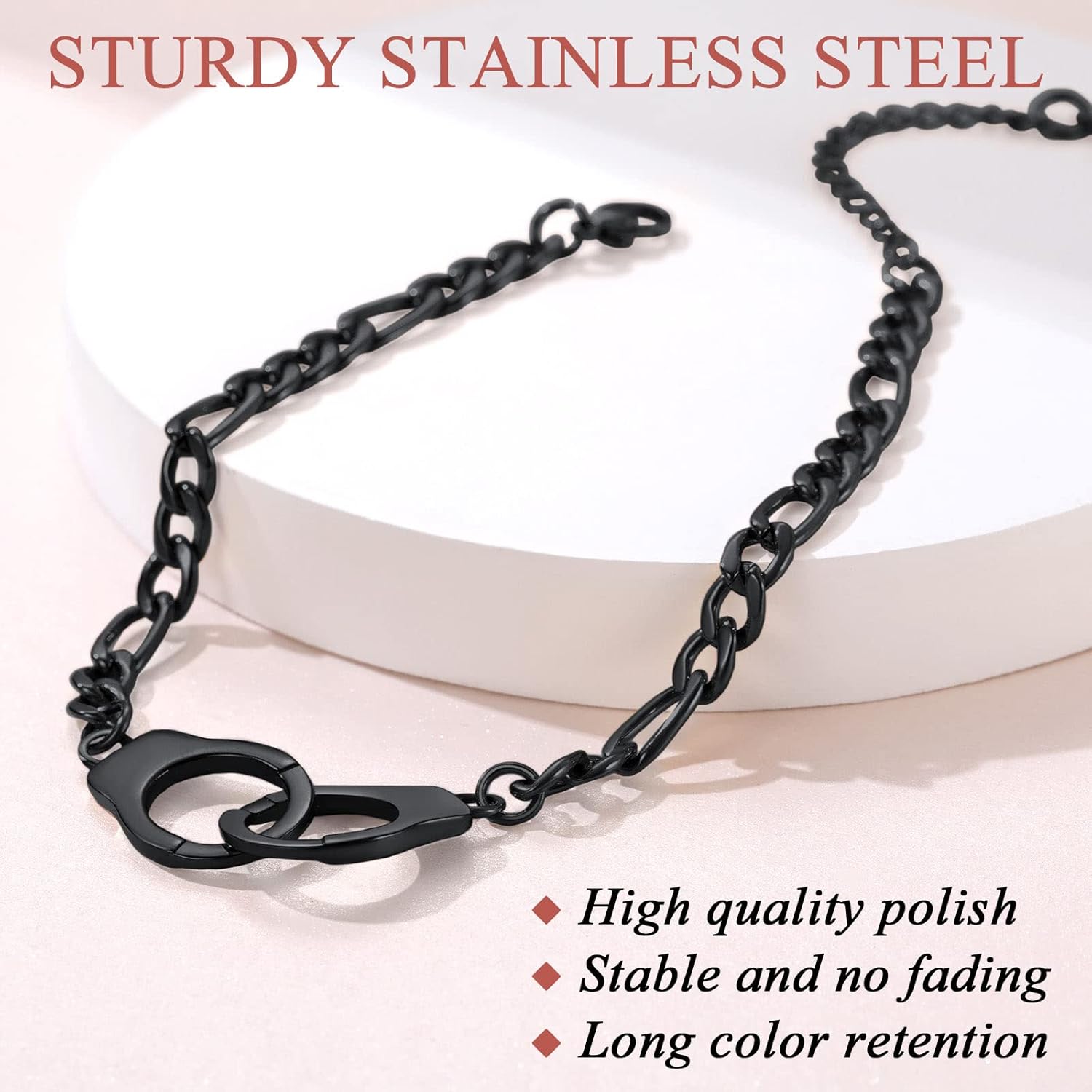 Adjustable Gothic Punk Handcuff Anklets