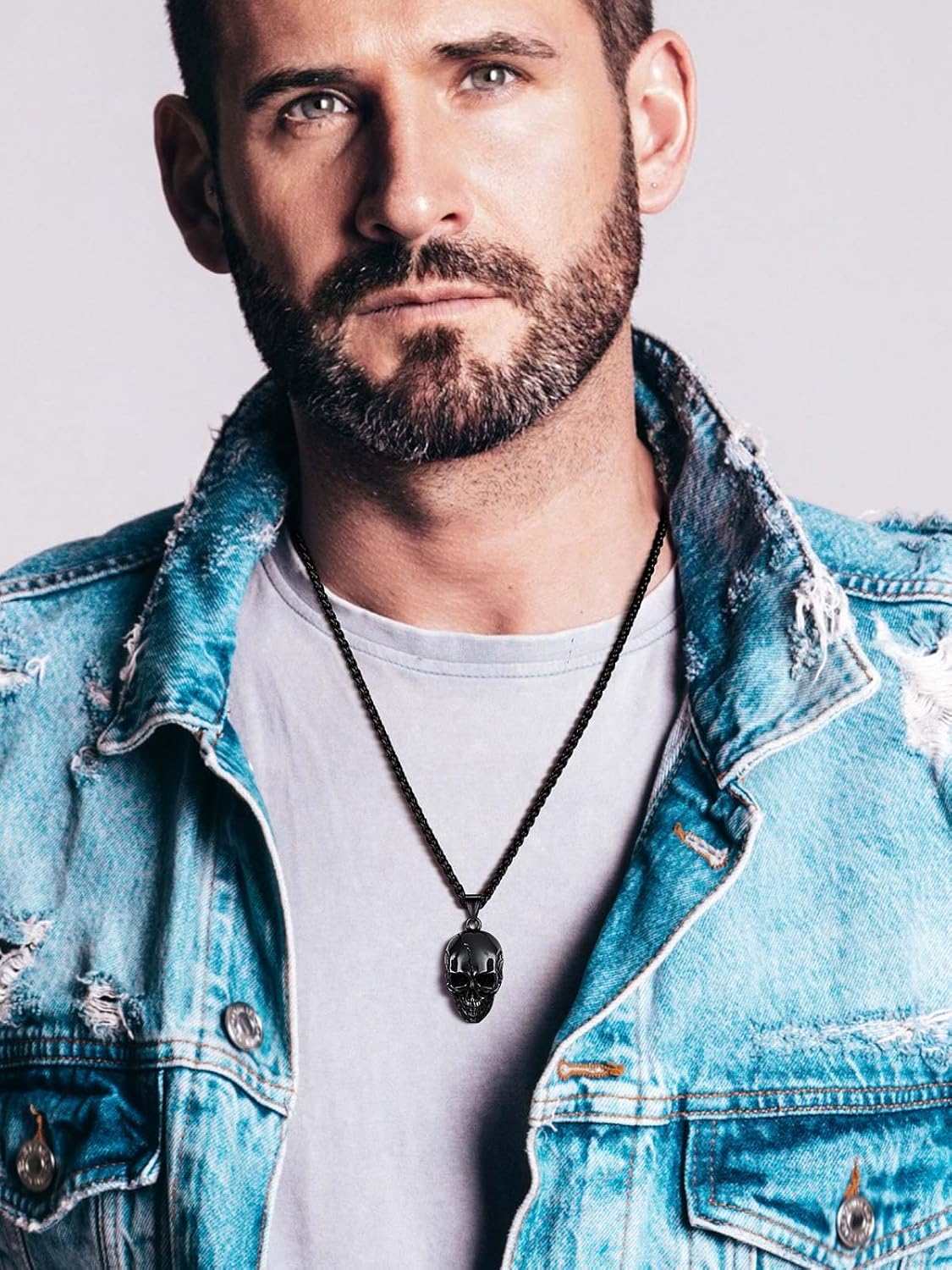 Skull Fissured Head Pendant Necklaces