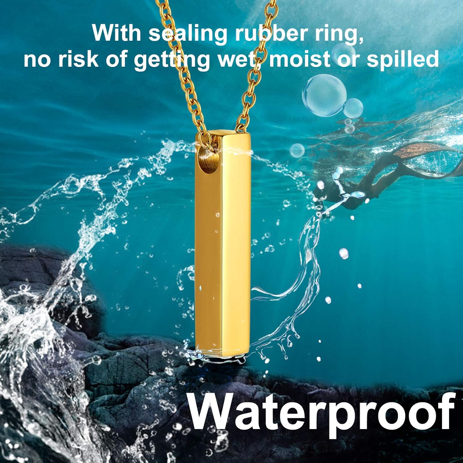 Ashes Vertical Bar Necklaces