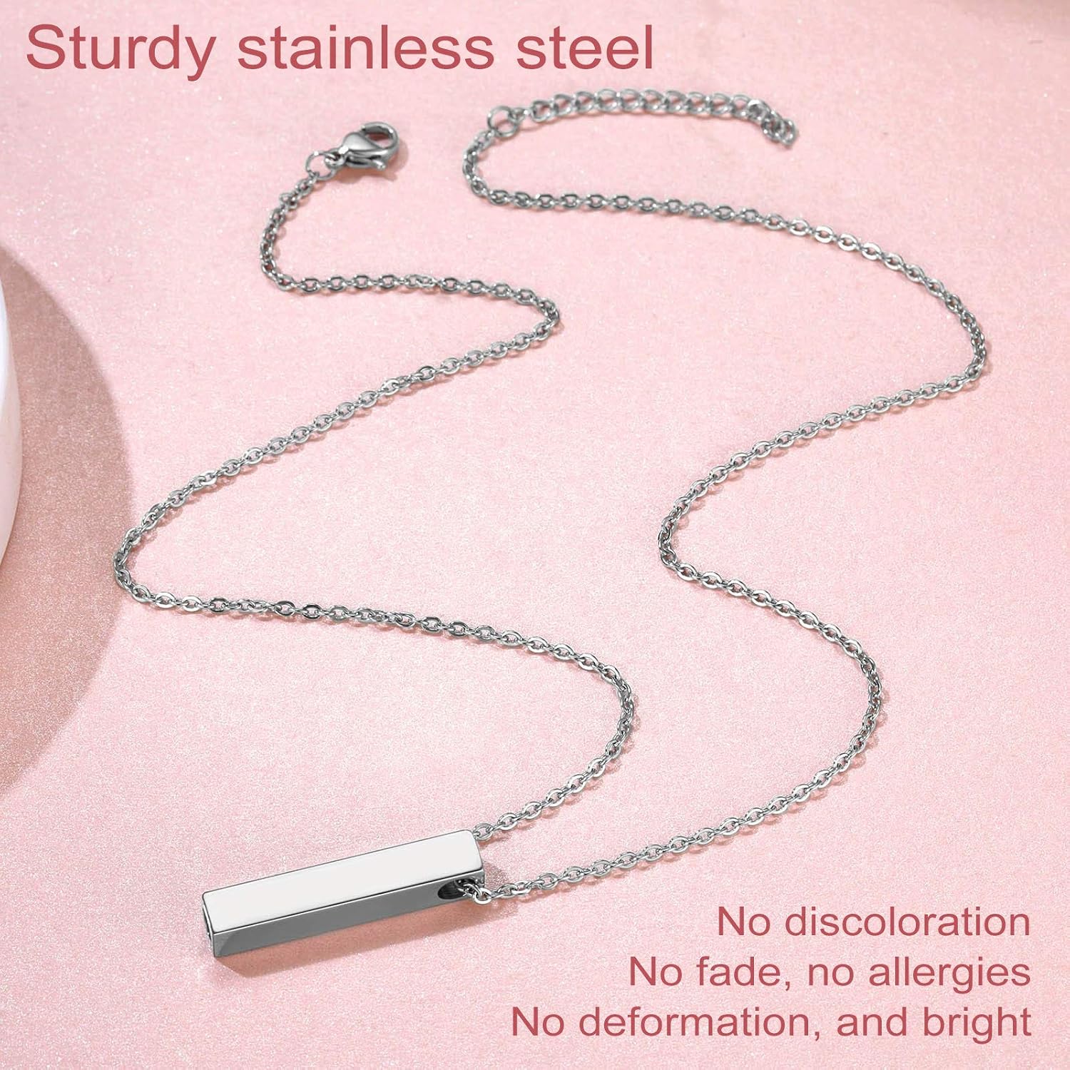 Ashes Vertical Bar Necklaces
