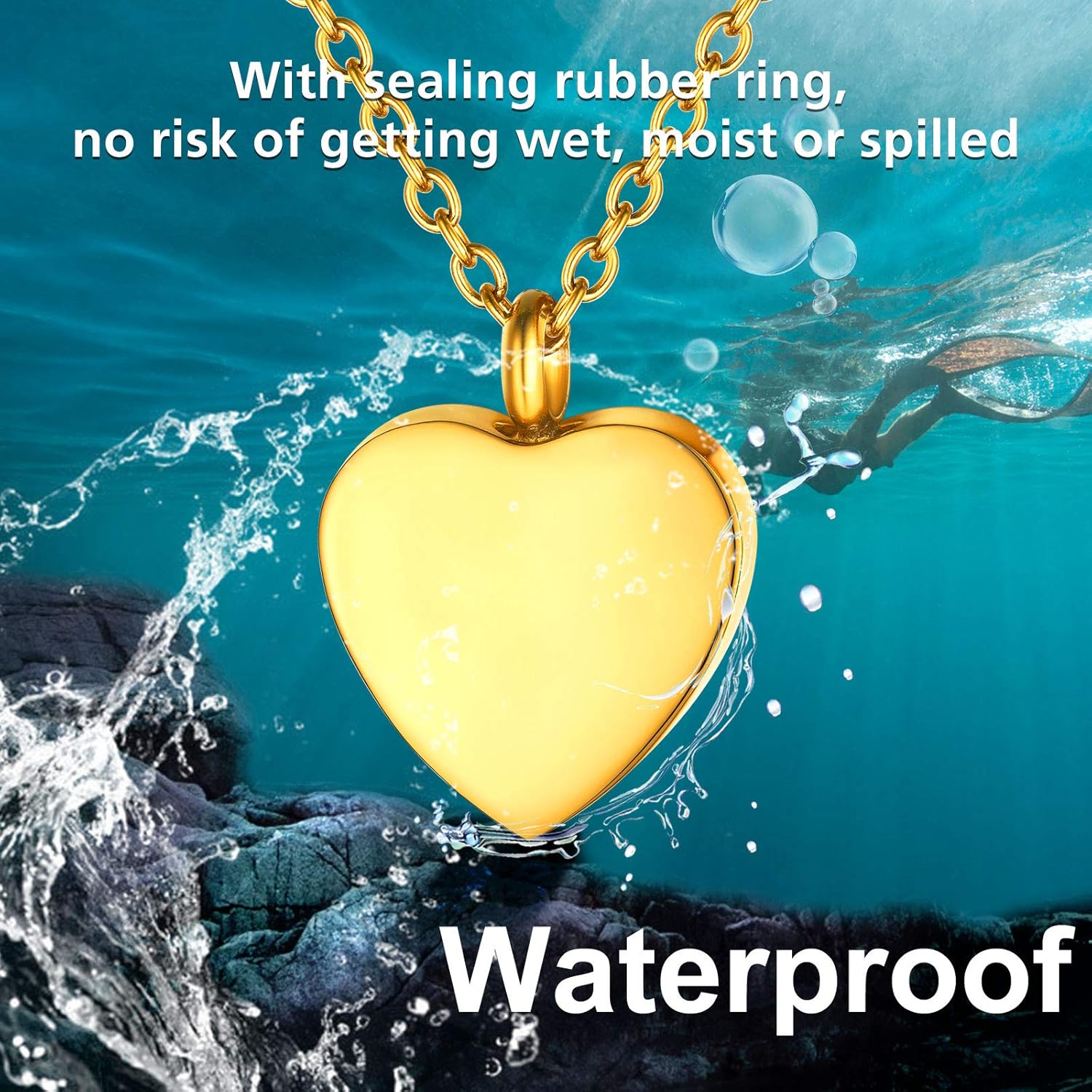 Heart Shaped Ashes Pendant Jewelry