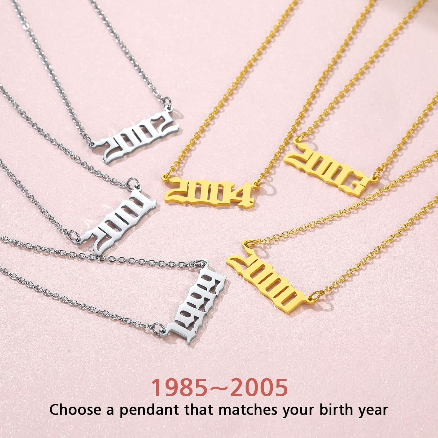 Dainty Angel Birth Year 2002 Necklace