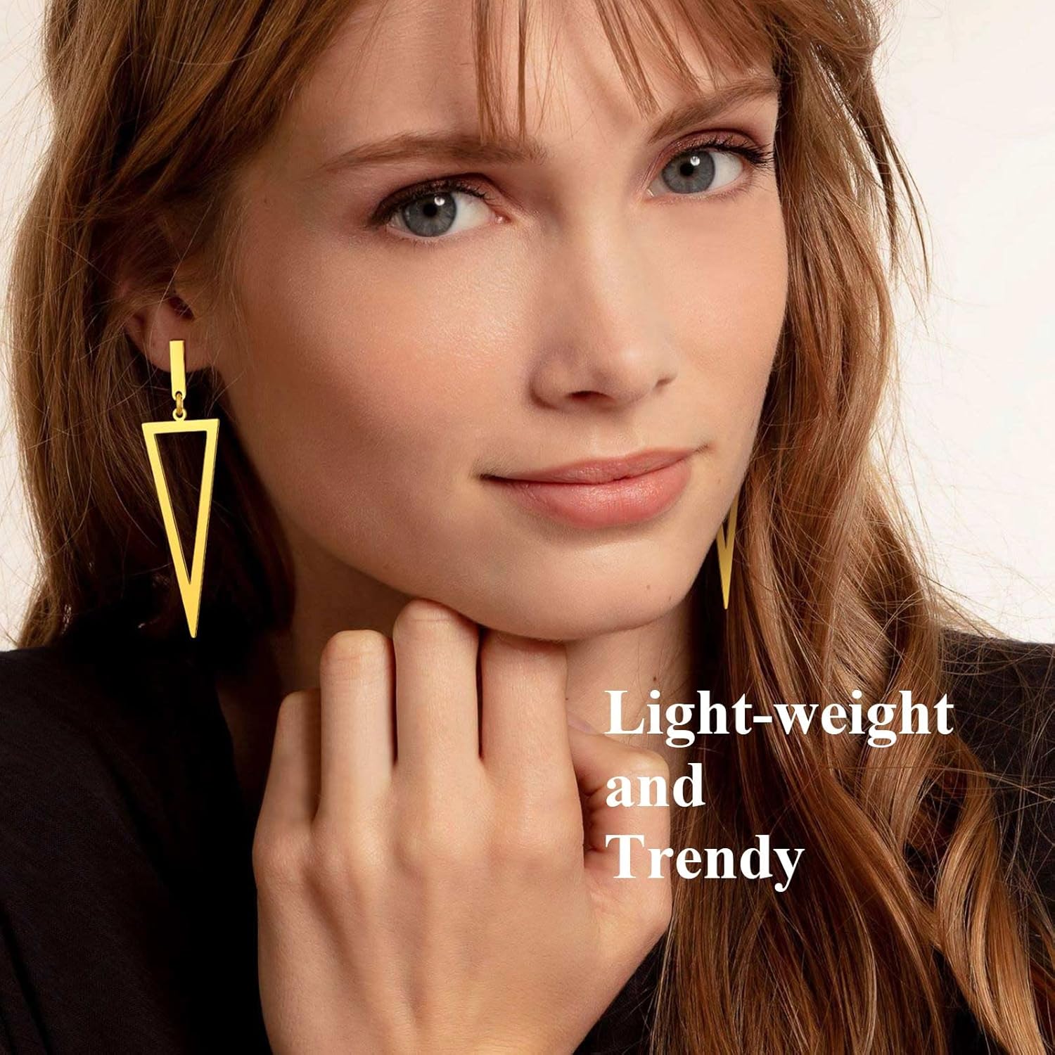 Triangle Pierced Drop & Dangle Earrings