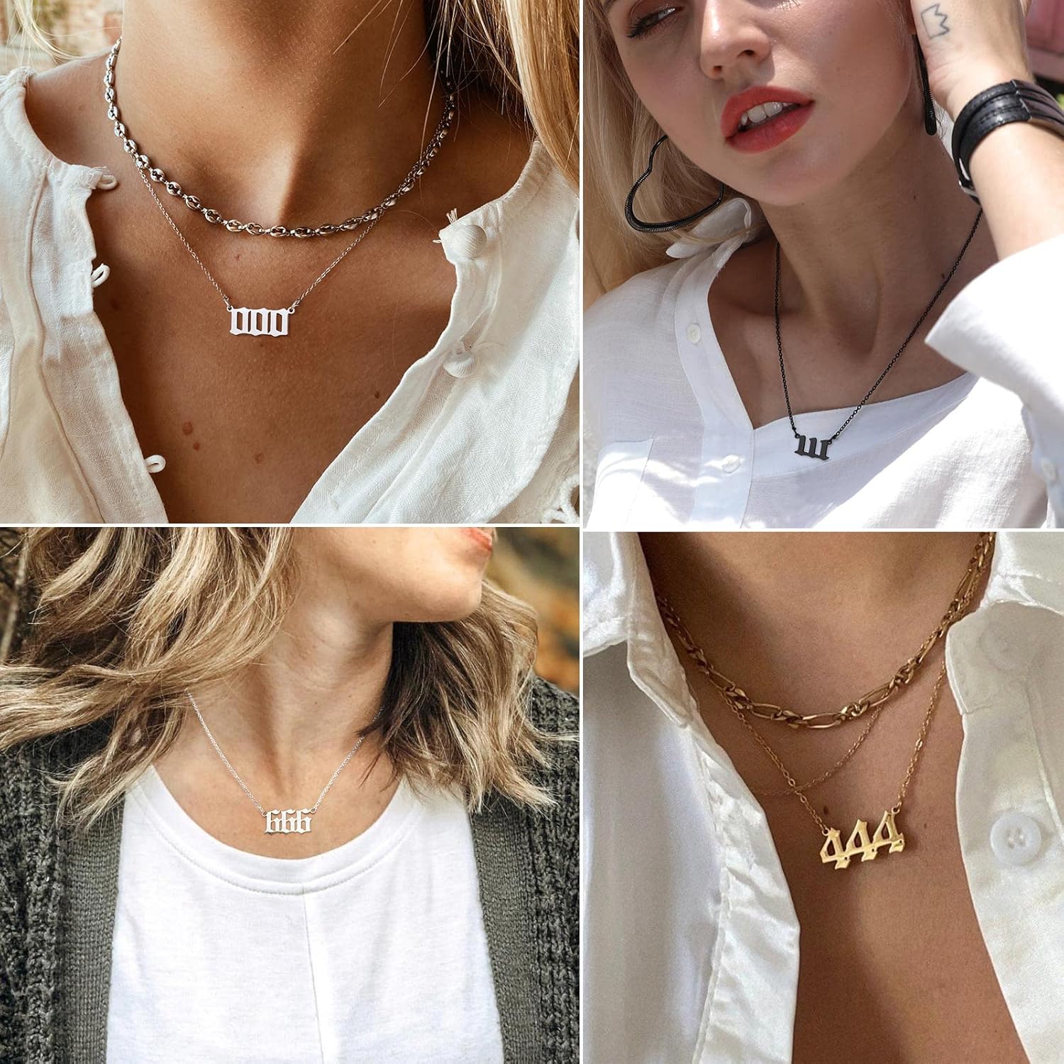 Dainty Angel Number 111 Necklace