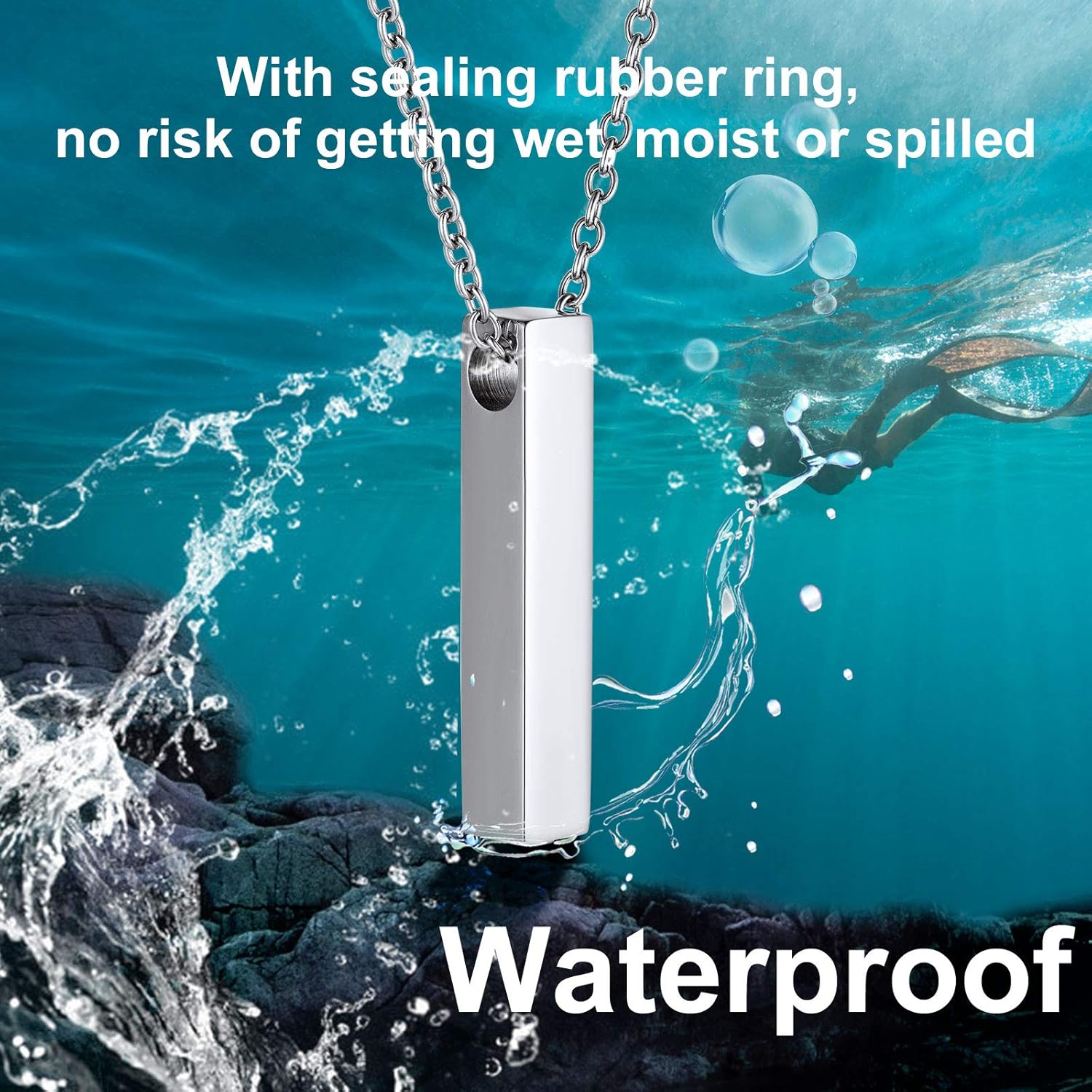 Ashes Vertical Bar Necklaces