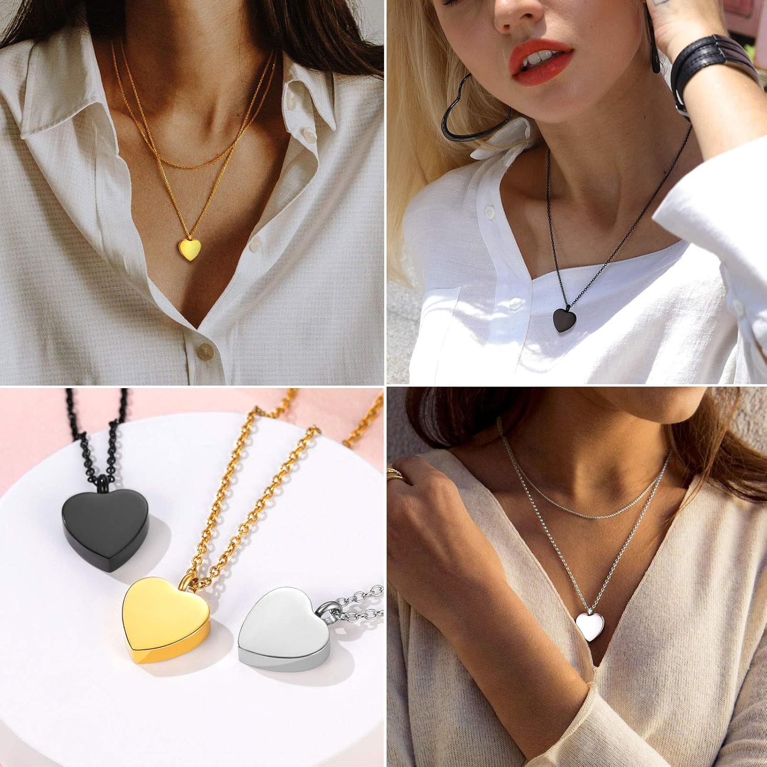 Heart Shaped Ashes Pendant Jewelry