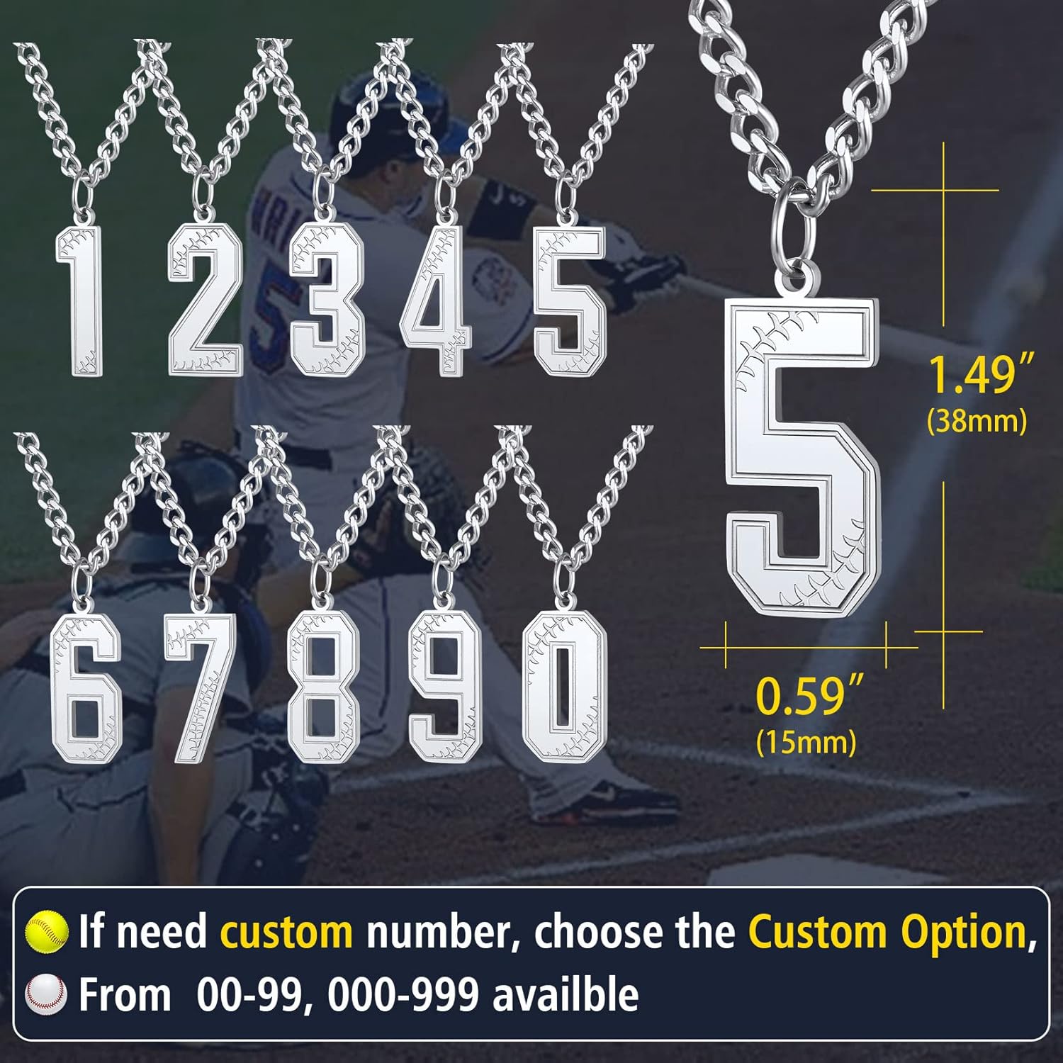 Thorn Mark Lucky Number 5 Necklaces