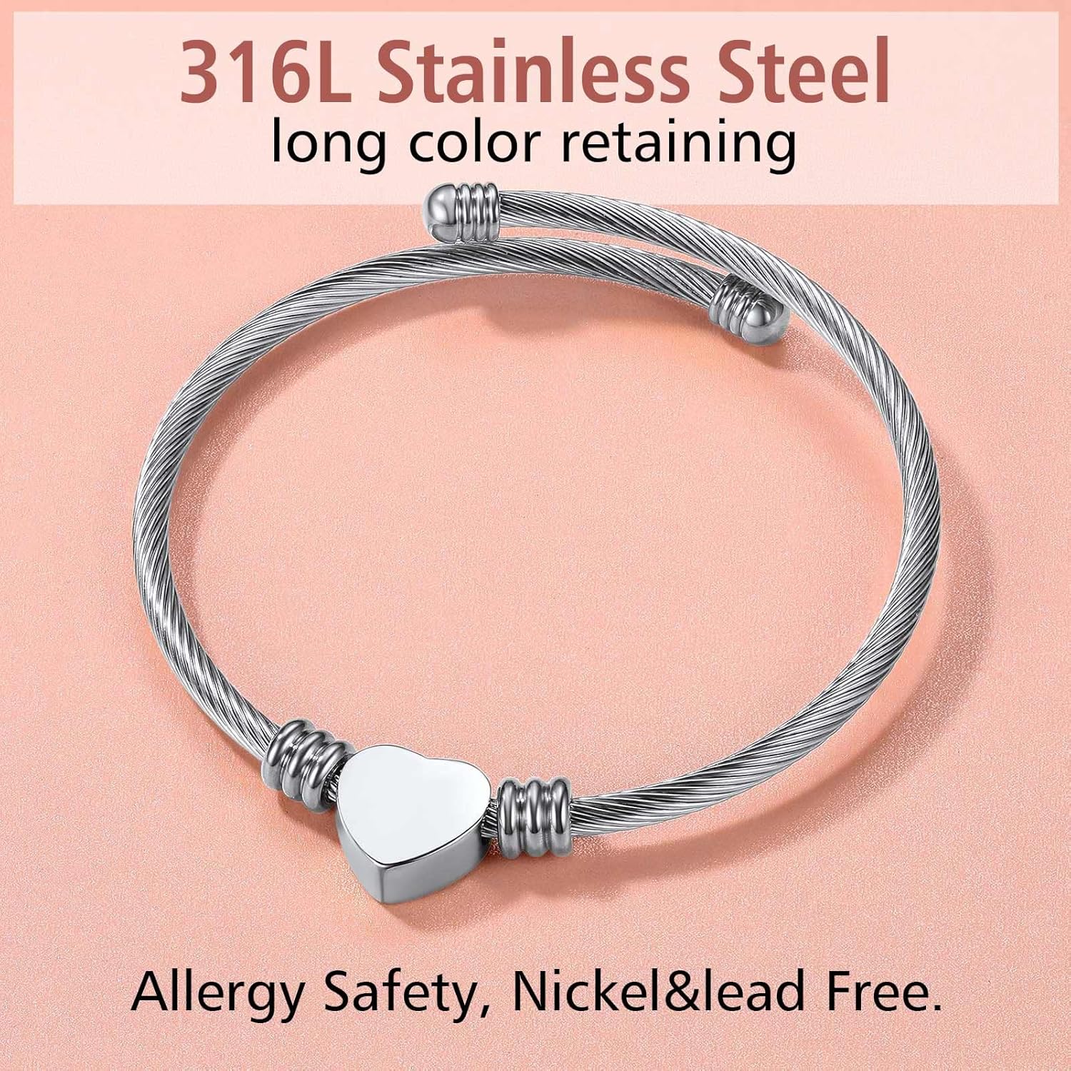 Heart Charm Adjustable Bracelets