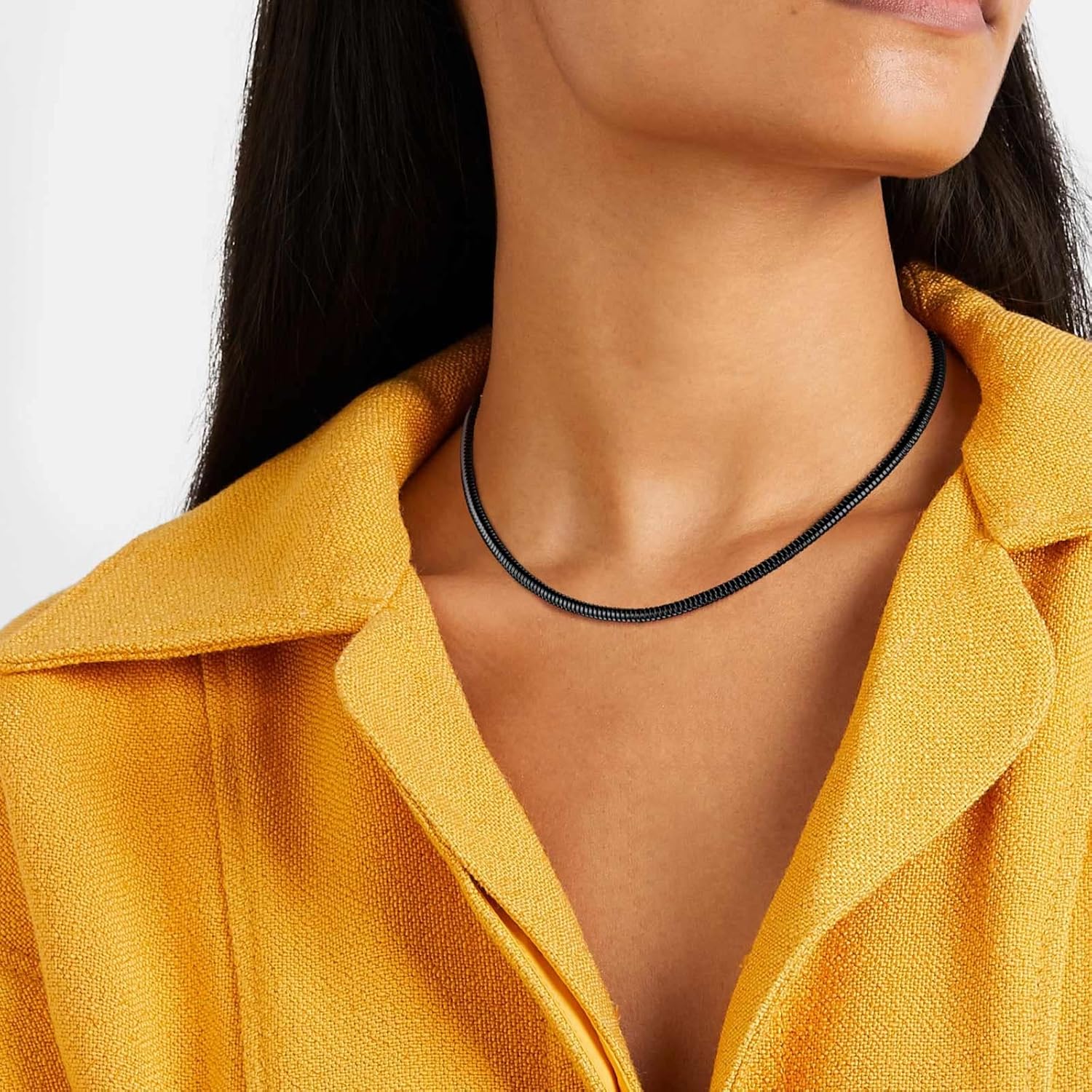 Round Snake Chain Choker Necklaces 