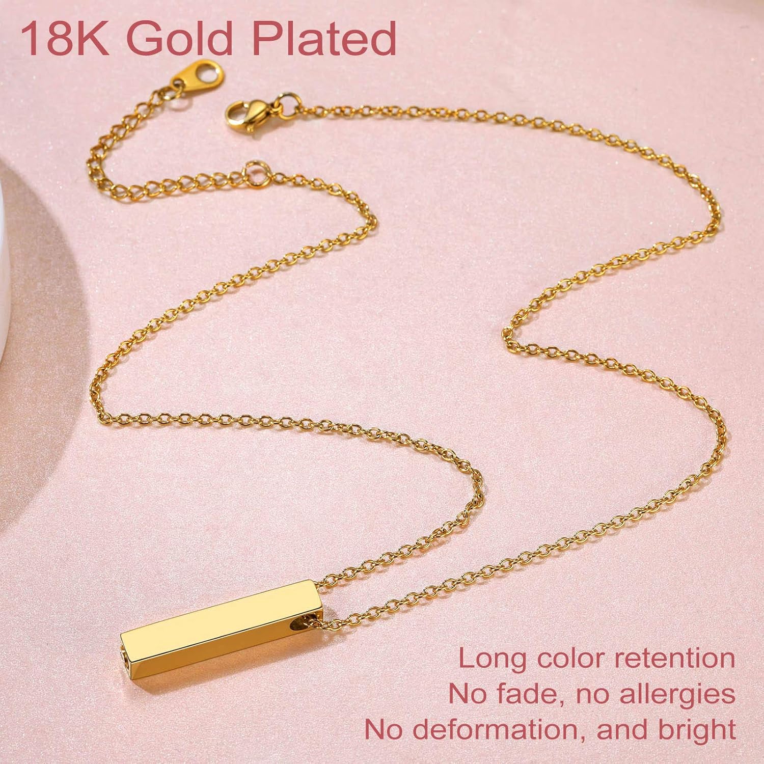 Ashes Vertical Bar Necklaces
