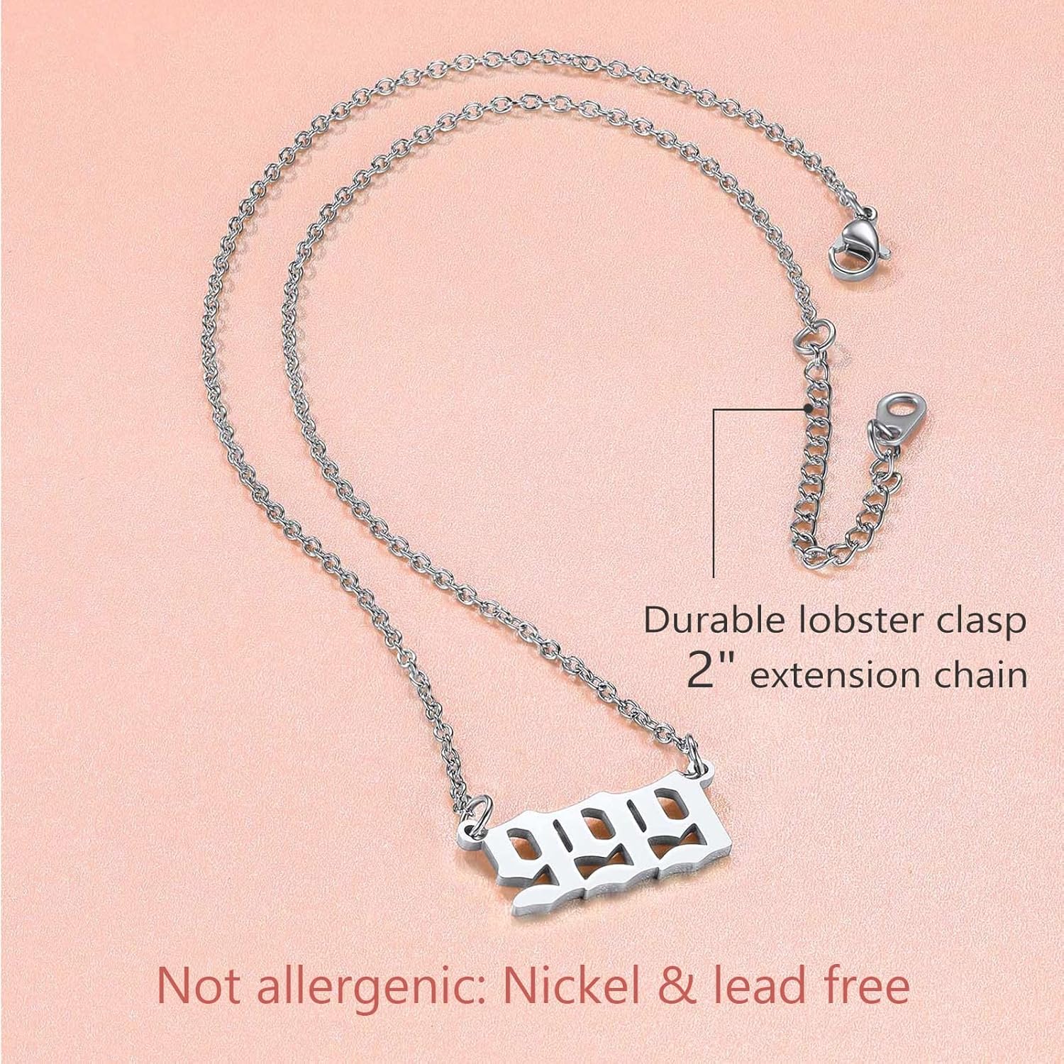 Dainty Angel Number 111 Necklace