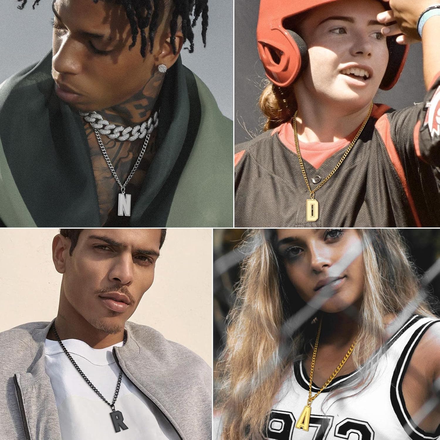 Initial A letter Necklace