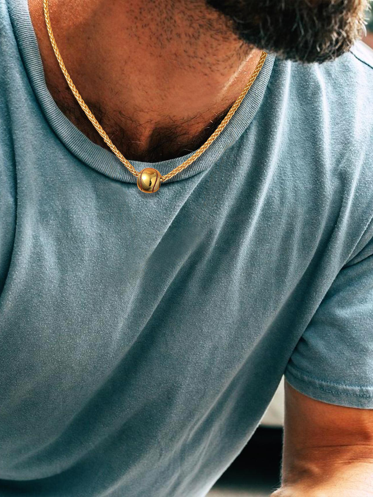 3D Soccer Sports Players Necklaces