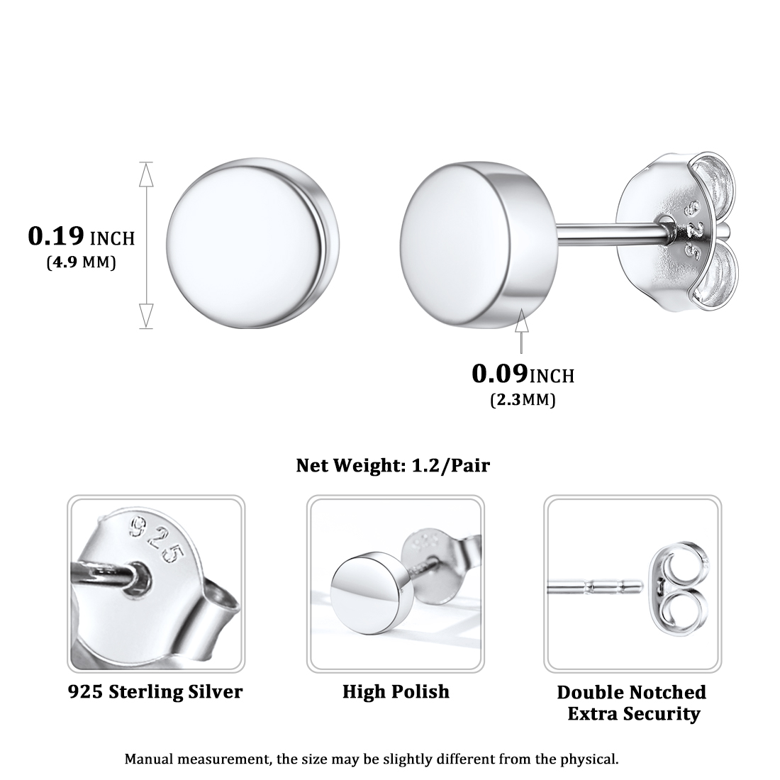 Dot Minimalist Geometric Studs Earrings