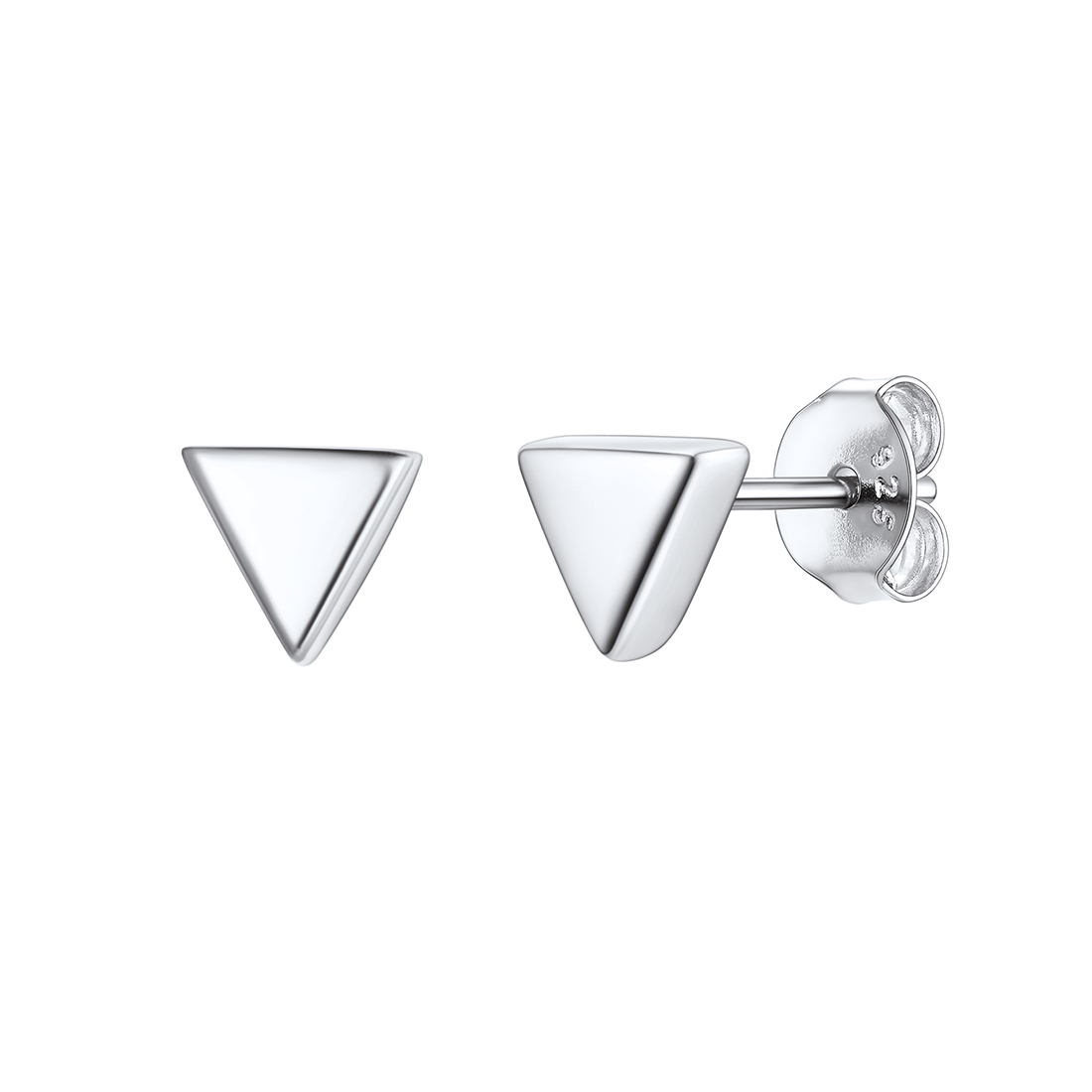 Small Triangle Geometric Hypoallergenic Stud Earrings