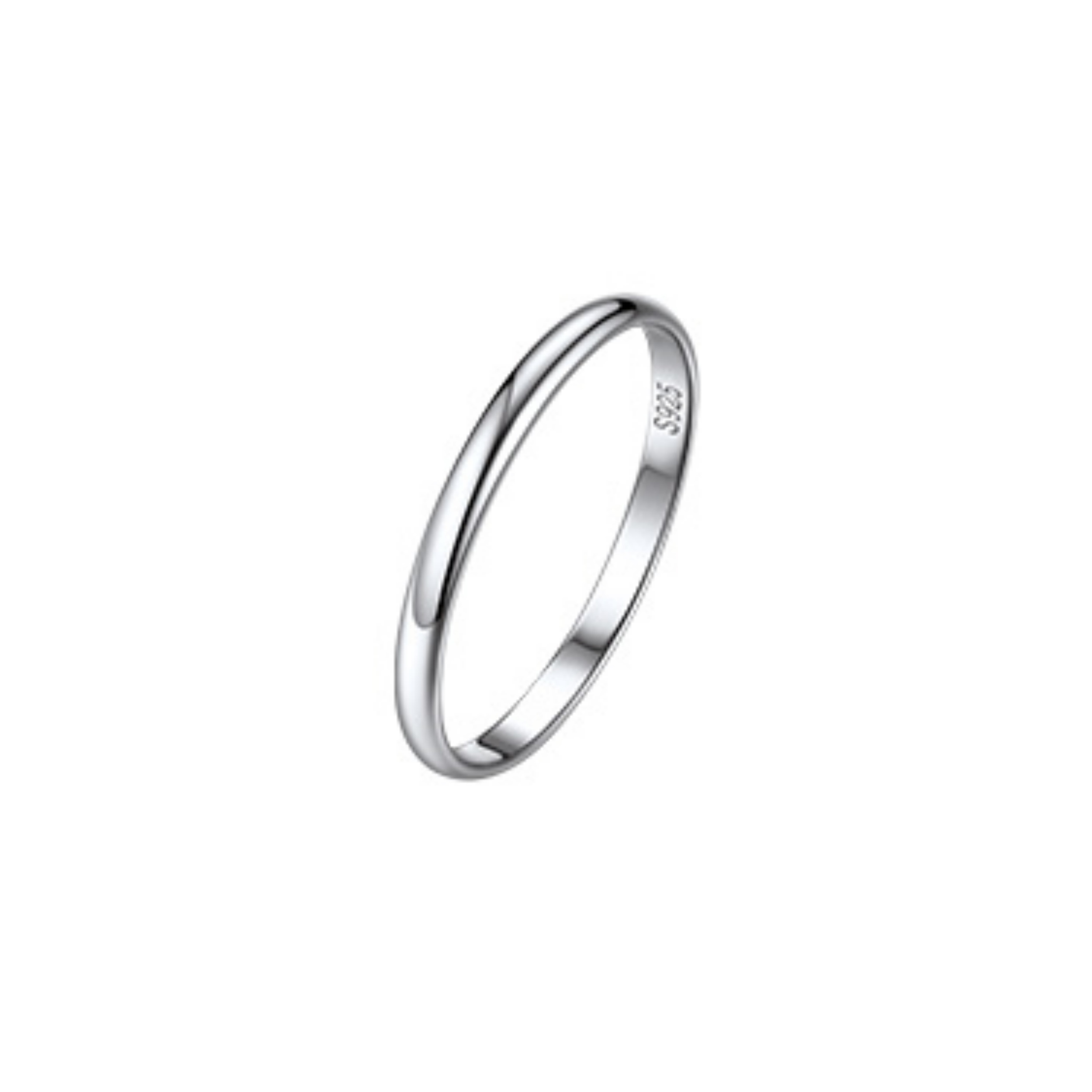 2mm Simple Everyday Band Promise Ring