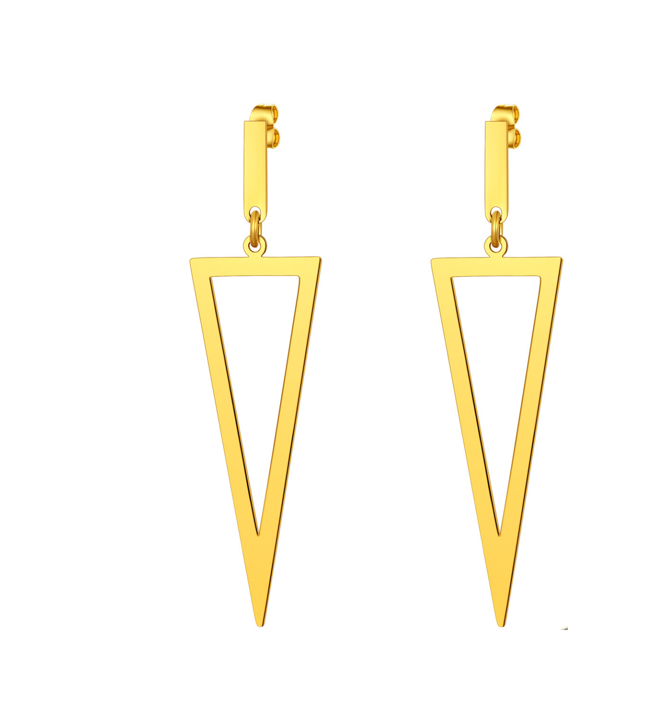Triangle Pierced Drop & Dangle Earrings
