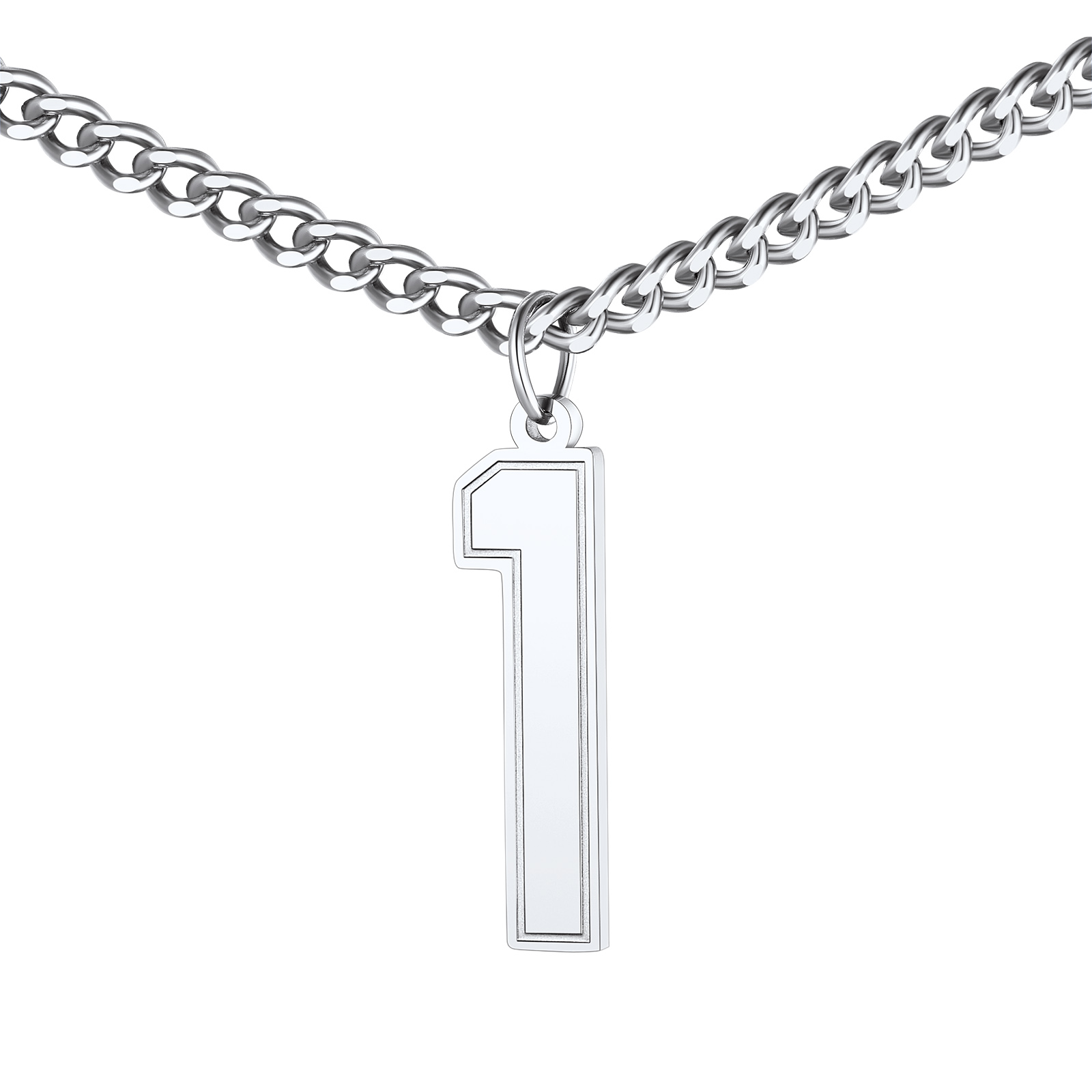 Sports Jersey Lucky Basketball Number 1 Necklaces