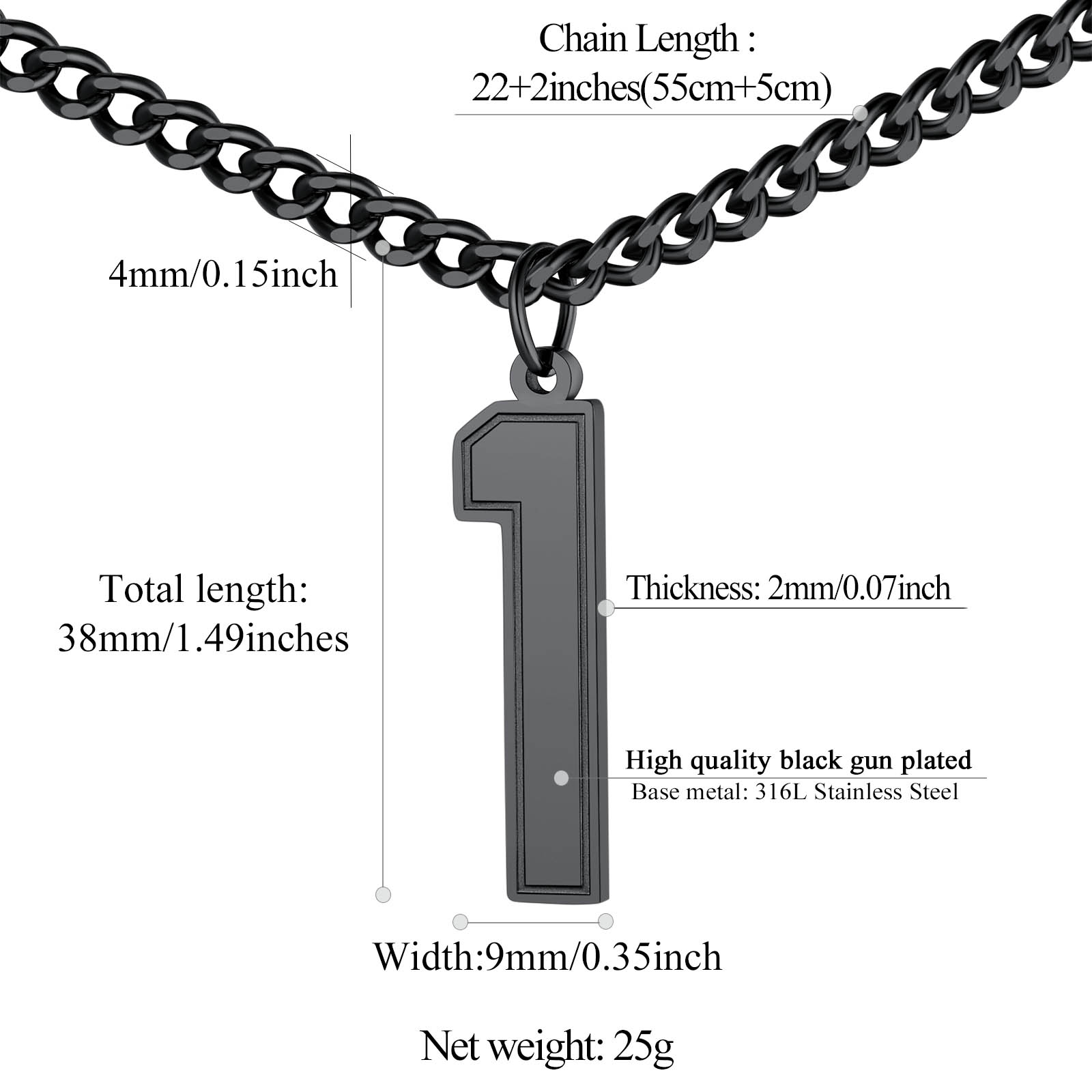 Sports Jersey Lucky Basketball Number 1 Necklaces