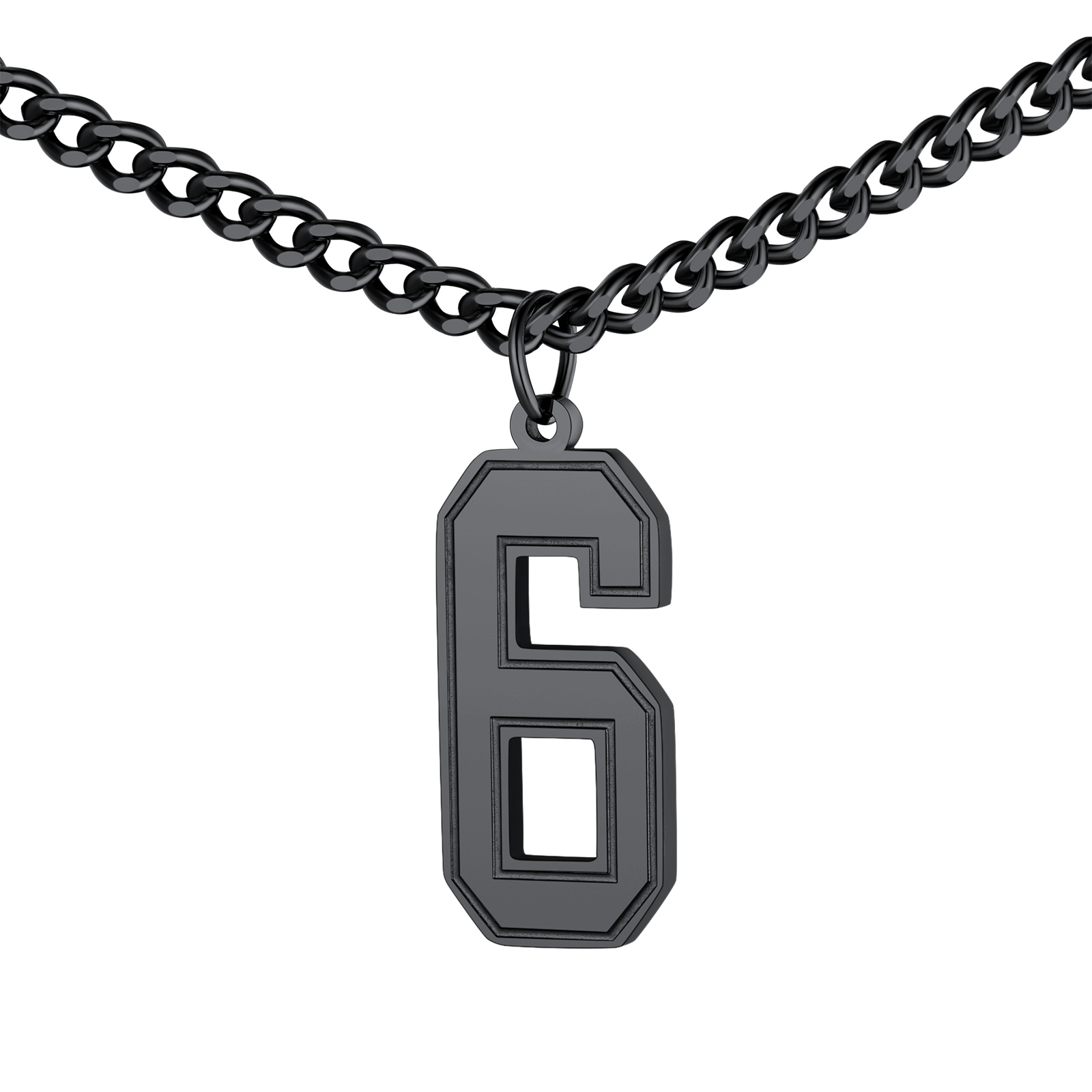 Sports Jersey Lucky Basketball Number 6 Necklaces