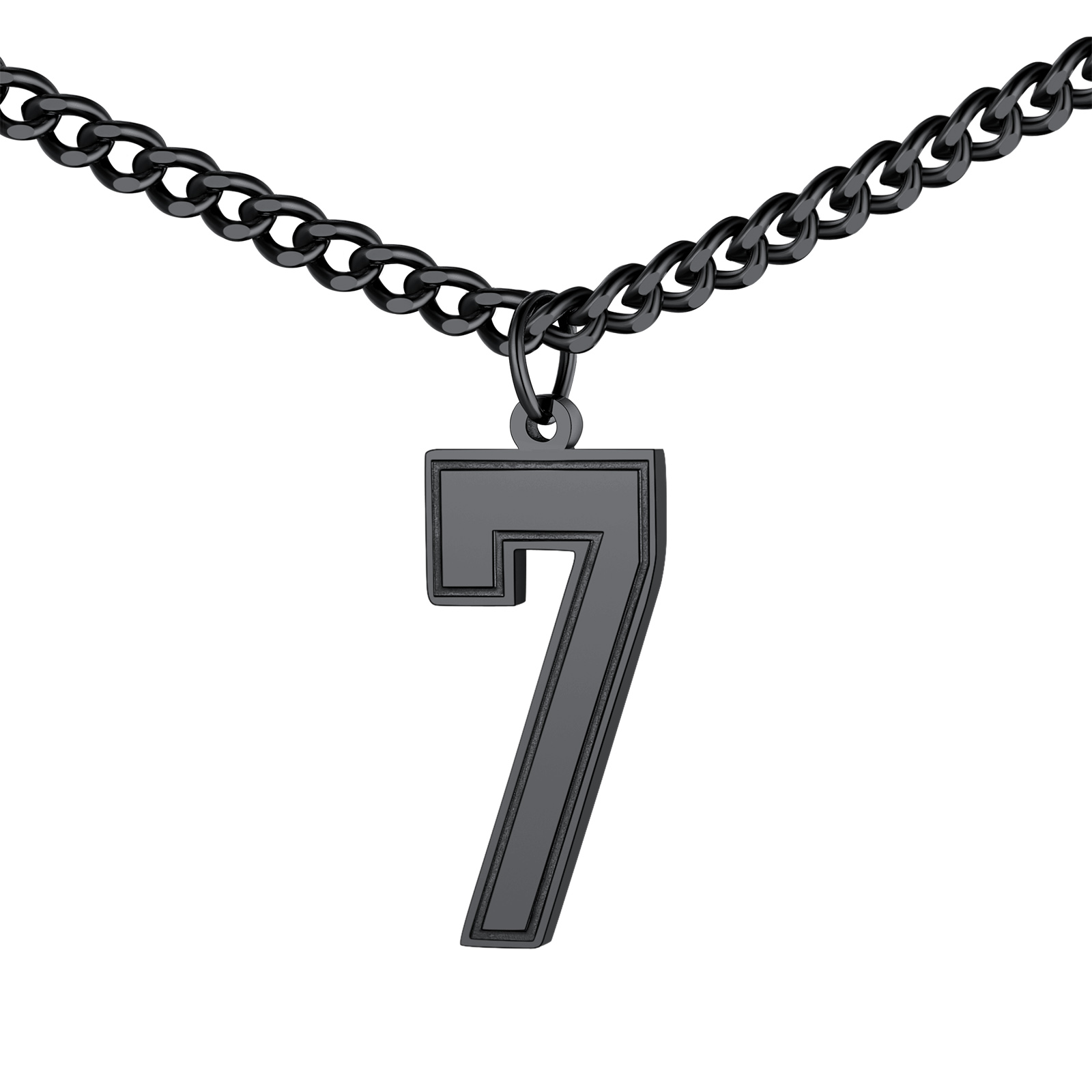 Sports Jersey Lucky Basketball Number 7 Necklaces