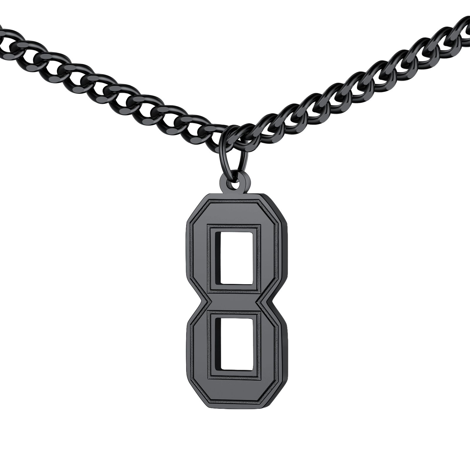 Sports Jersey Lucky Basketball Number 8 Necklaces