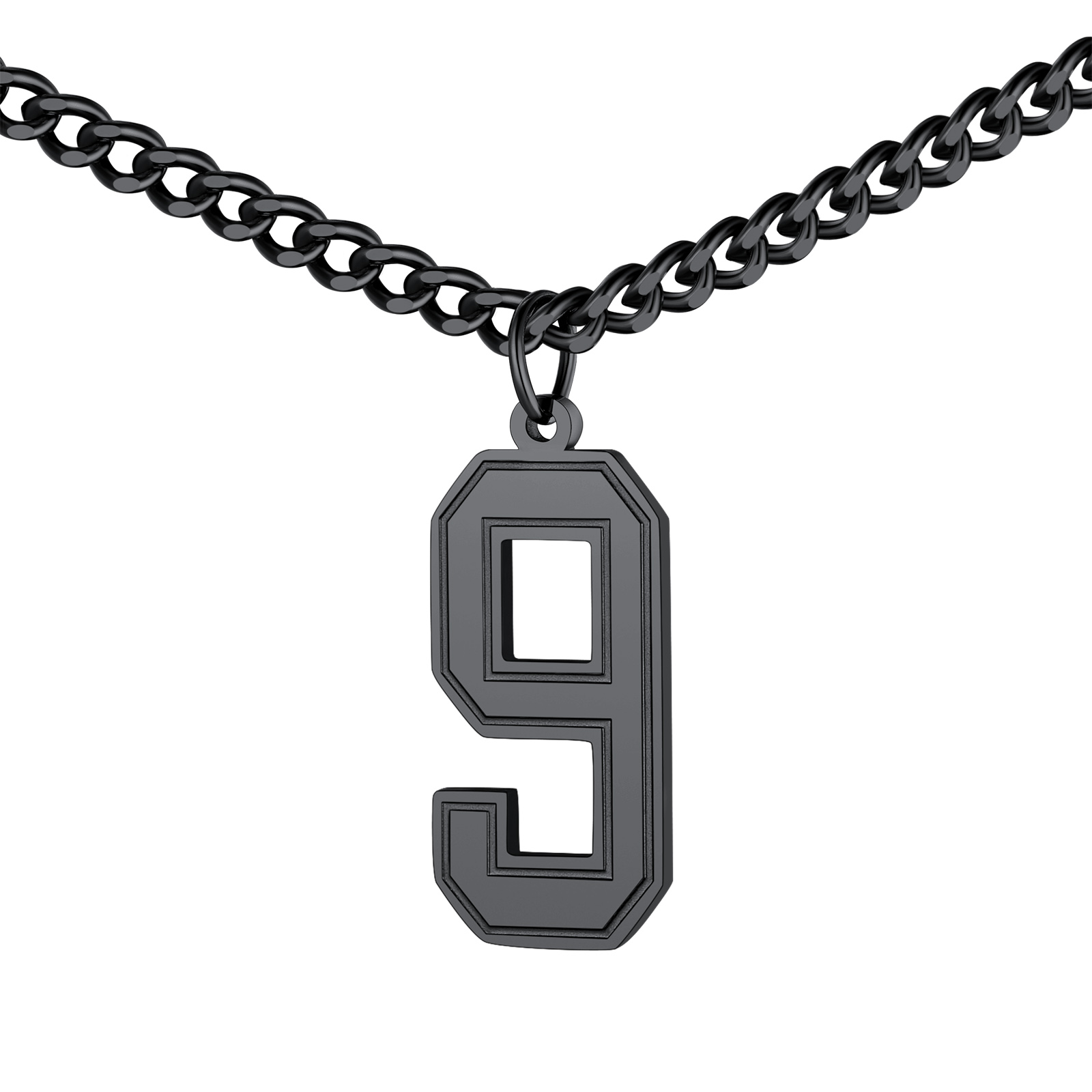 Sports Jersey Lucky Basketball Number 9 Necklaces