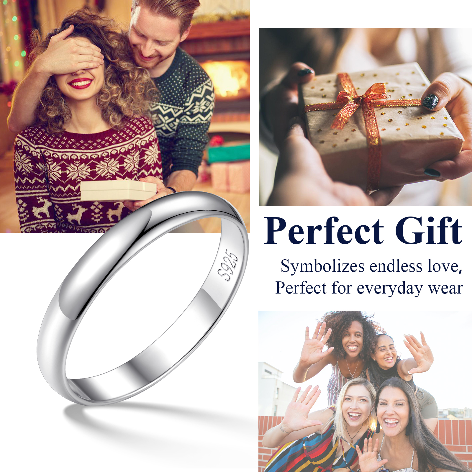 3mm Simple Everyday Band Promise Ring