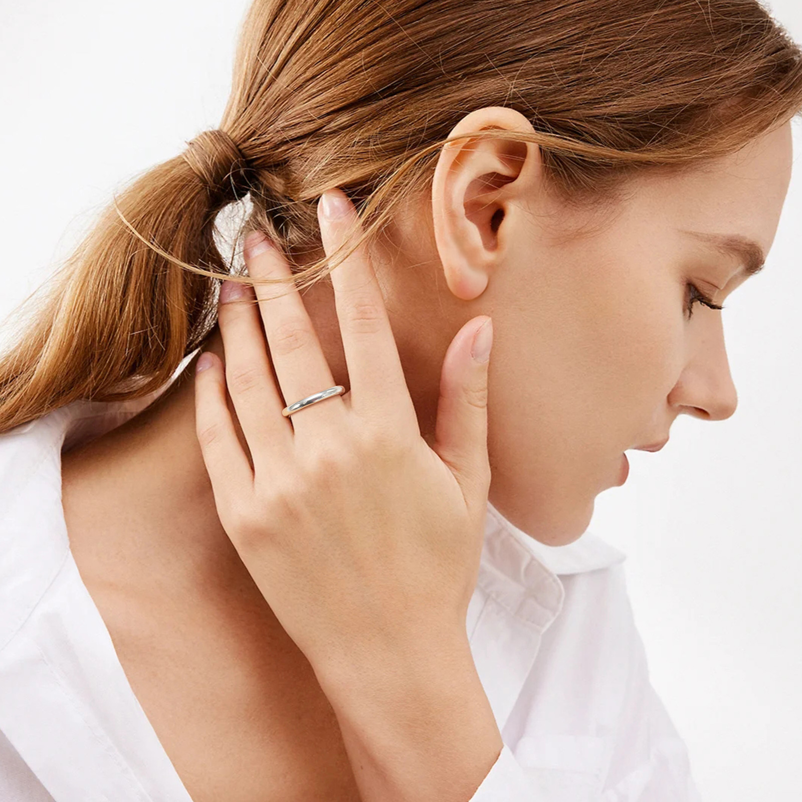 3mm Simple Everyday Band Promise Ring