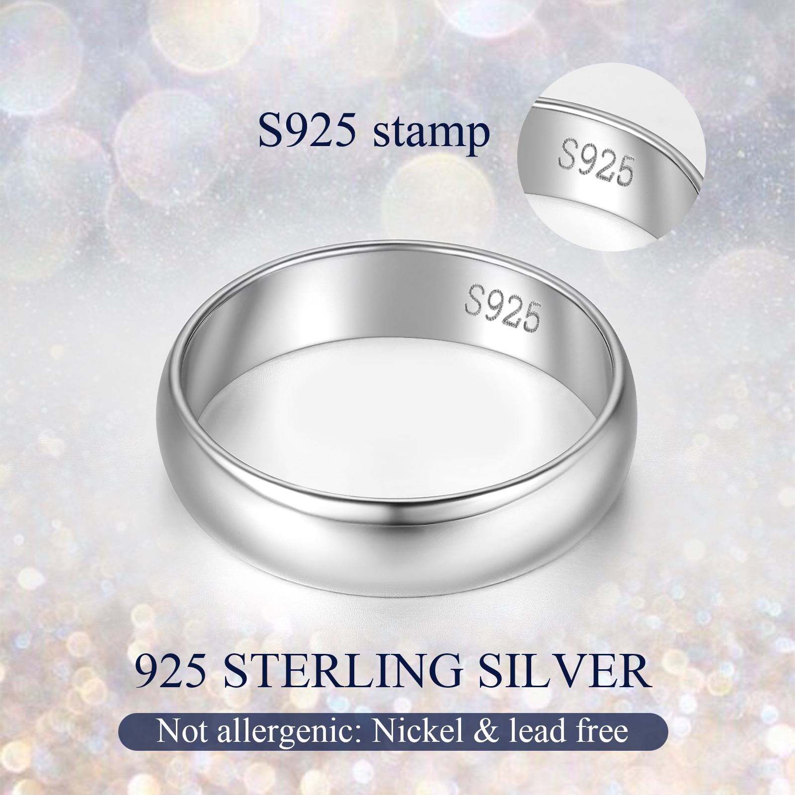 5mm Simple Everyday Band Promise Ring