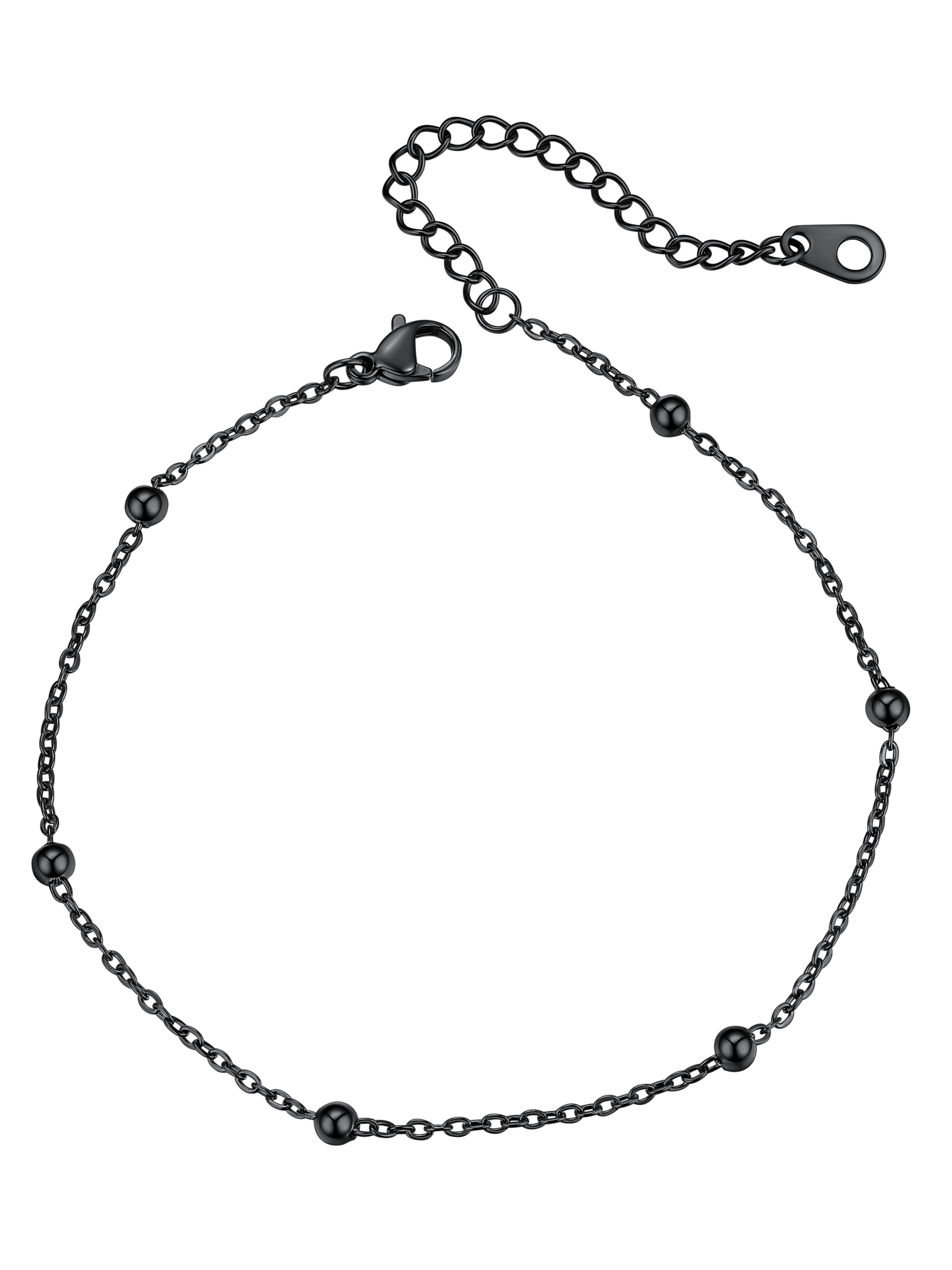 Stainless Steel bead chain Beach Adjustable Anklet