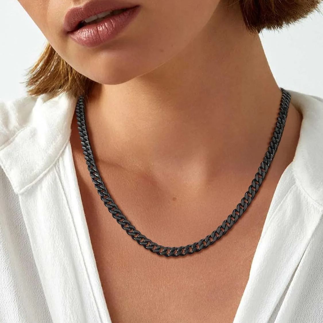 Hip Hop Curb Chain Necklace