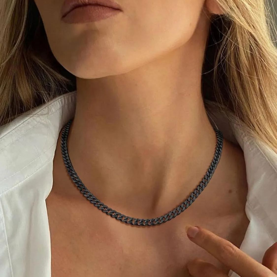 Hip Hop Curb Chain Necklace