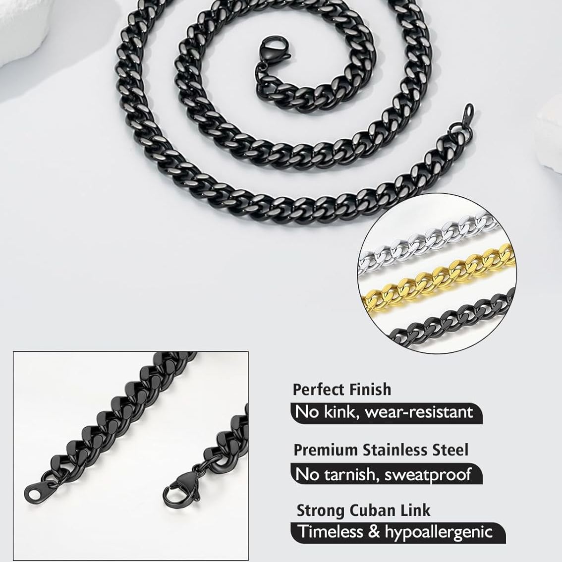 Hip Hop Curb Chain Necklace