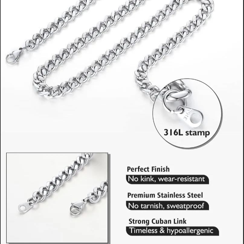 Hip Hop Curb Chain Necklace