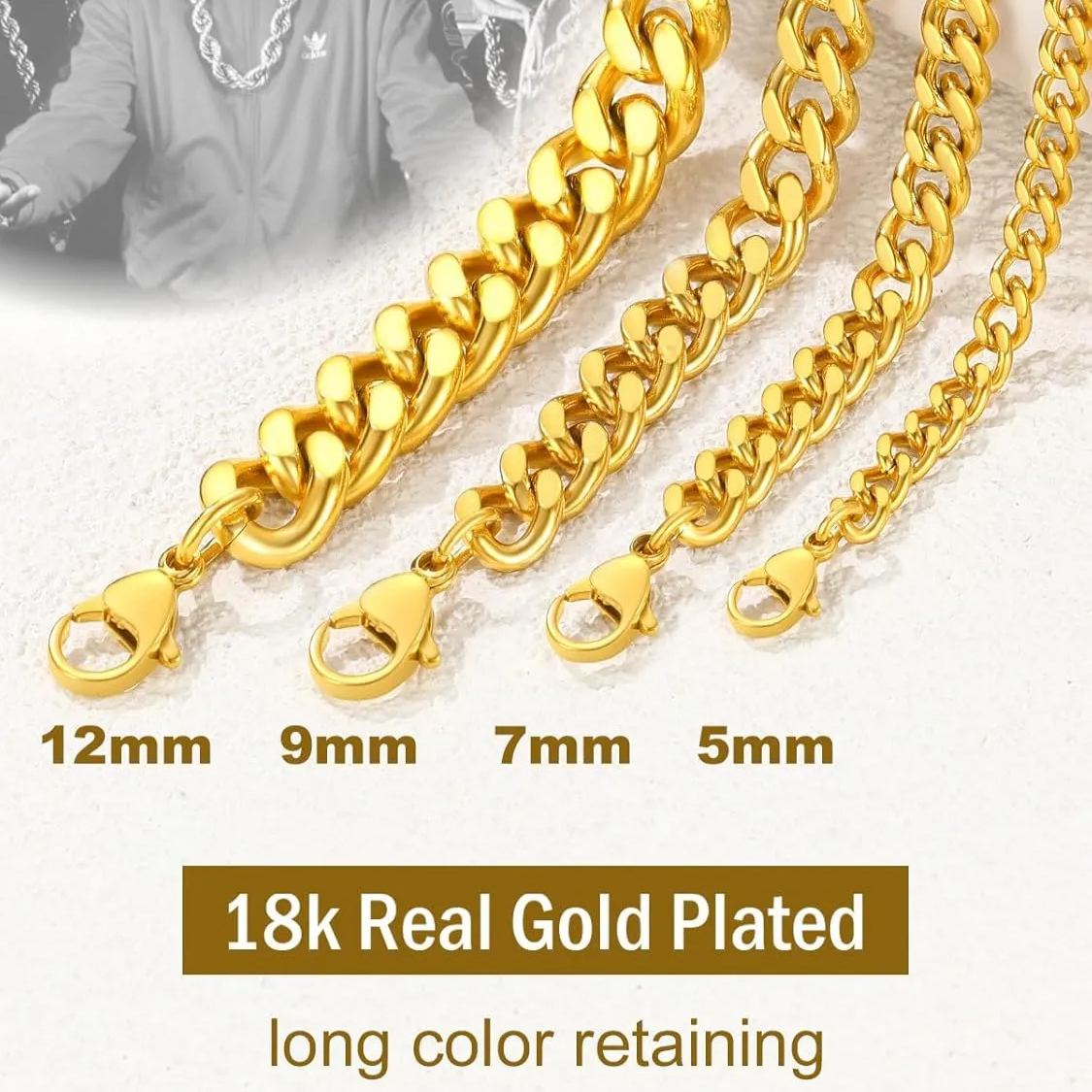 Hip Hop Curb Chain Necklace