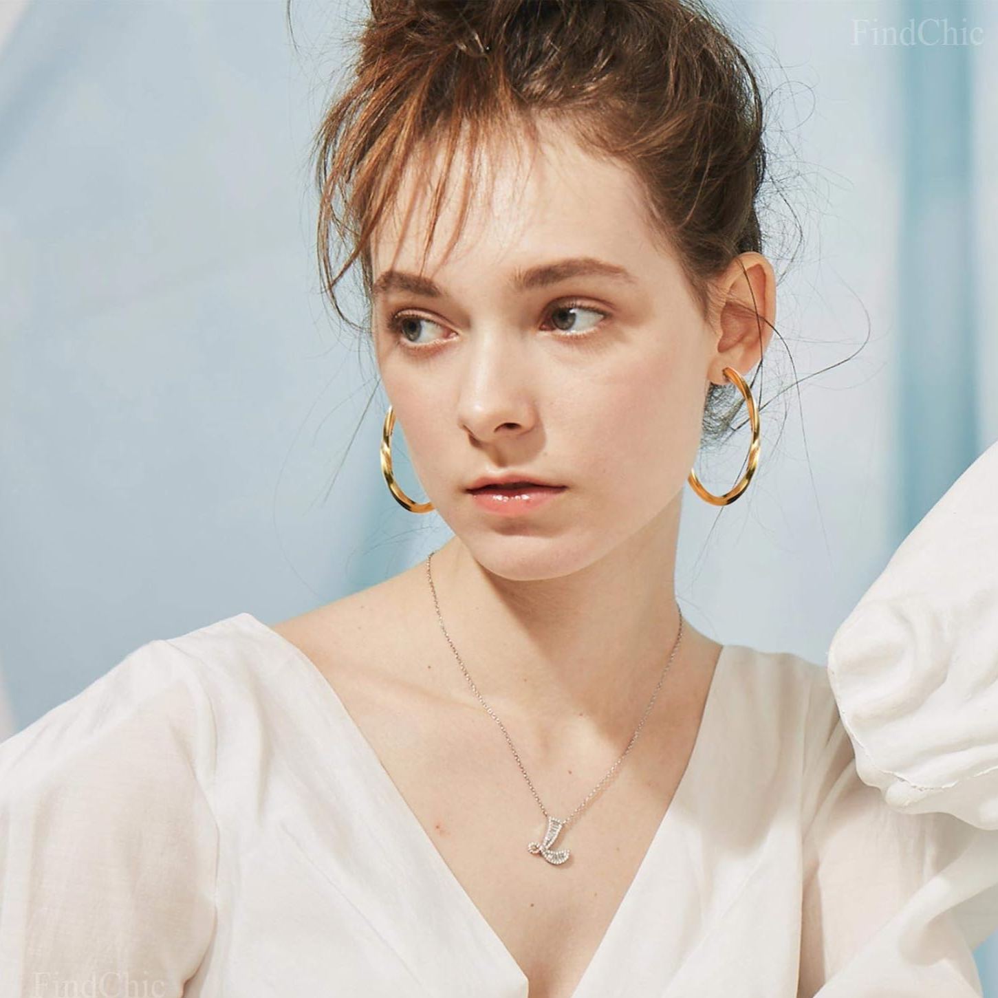 Cube Twisted Chunky Tube Hoop Earrings for Women/Ladies