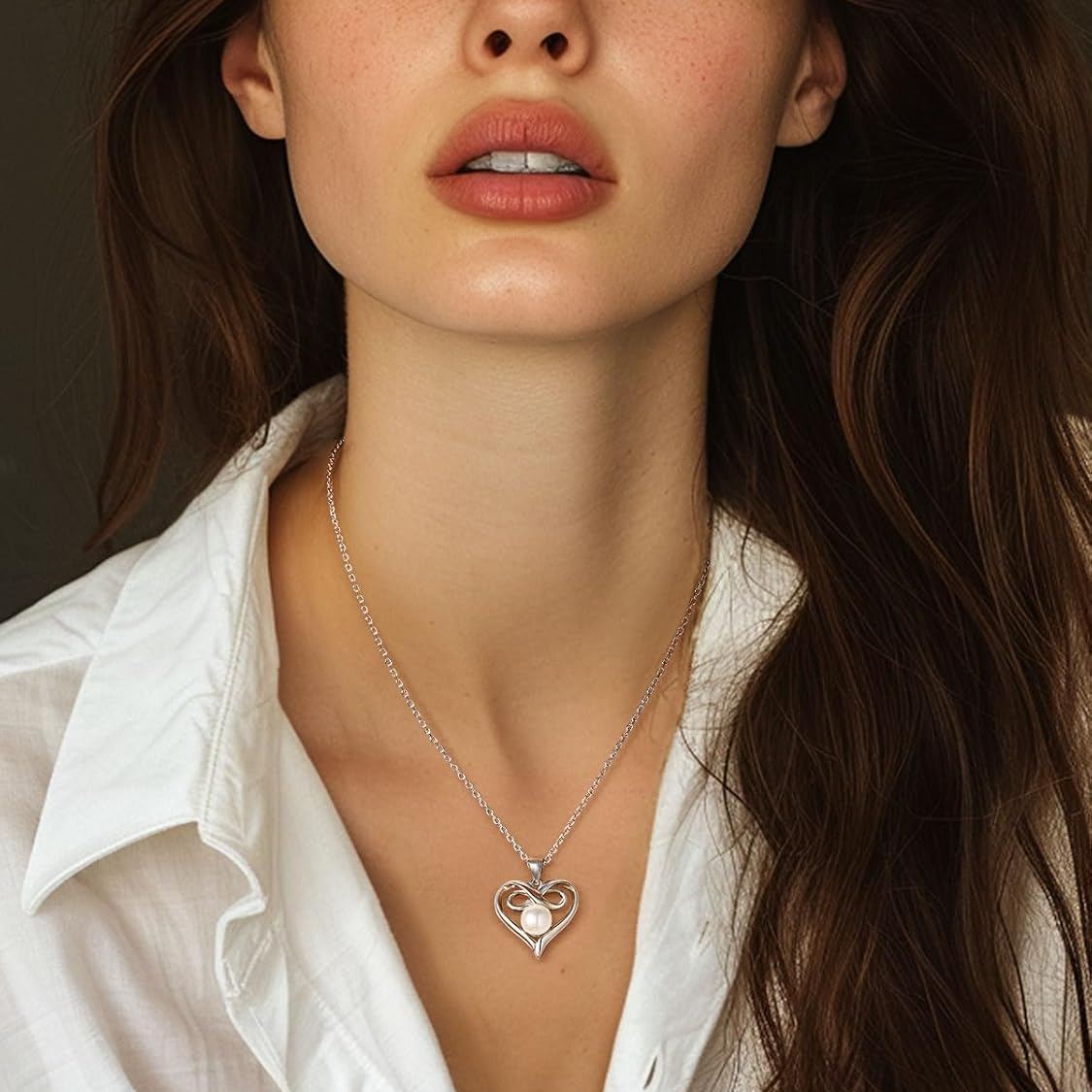 Sterling Silver Freshwater Pearl Necklaces  for Women