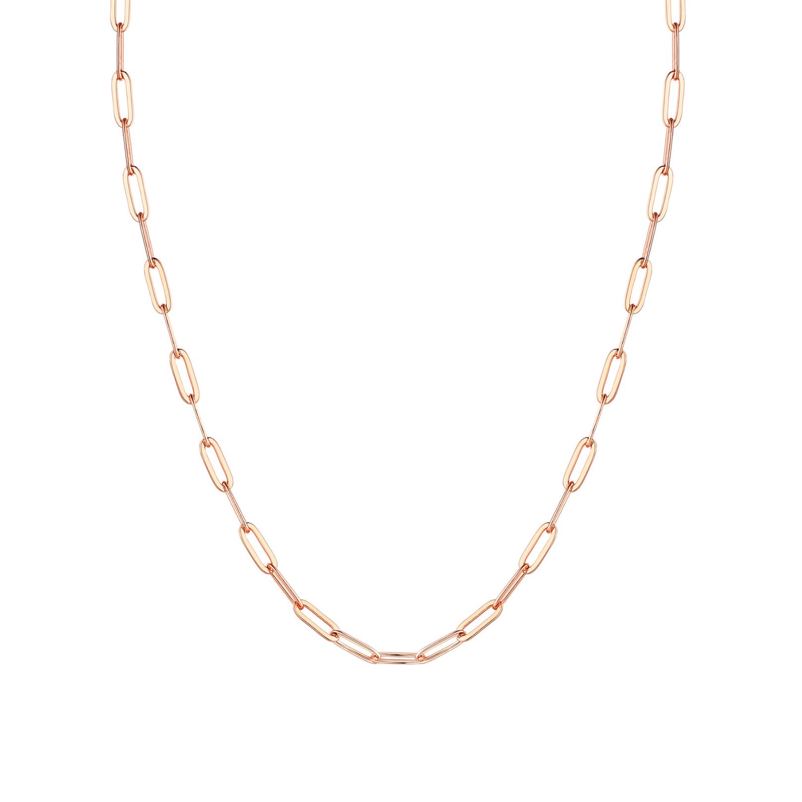 Rose Gold Paperclip Necklace