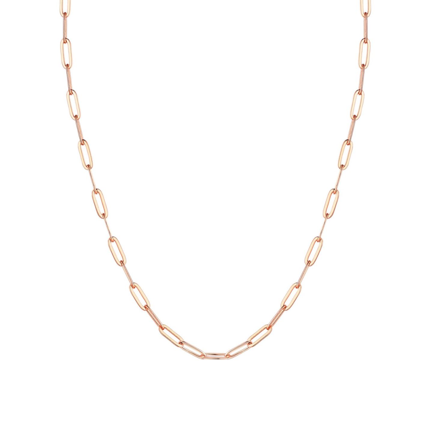 Rose Gold Paperclip Necklace
