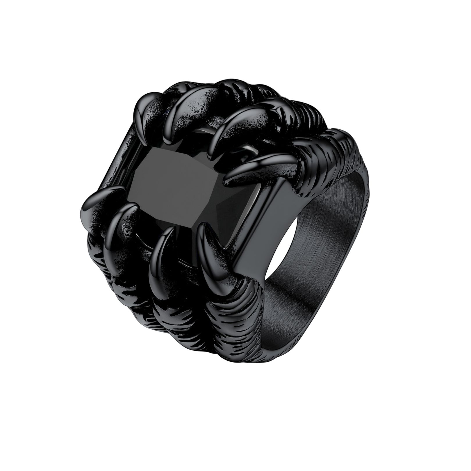 Gothic Biker Dragon Claw Ring