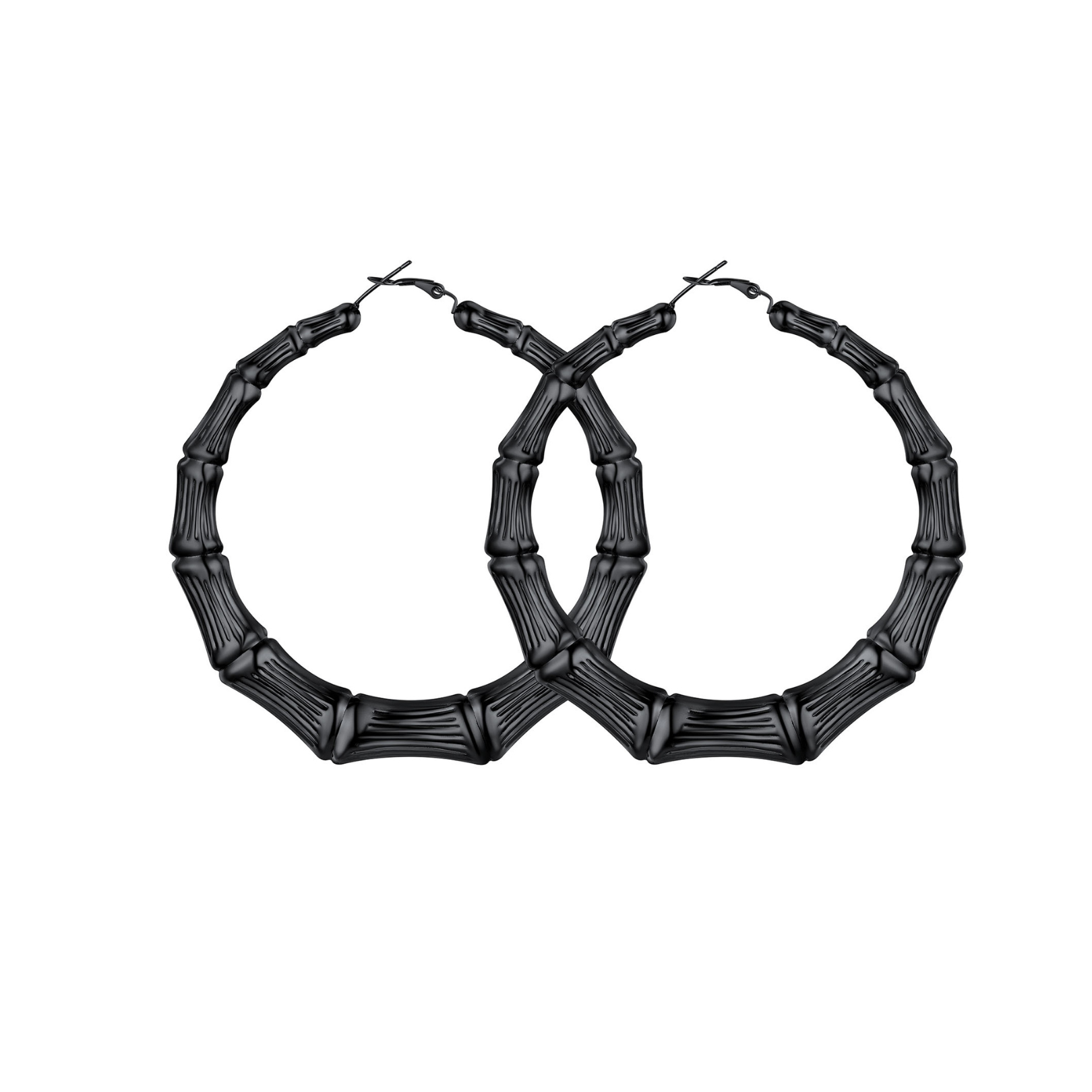 Bamboo Gold Plated Hoop Earrings