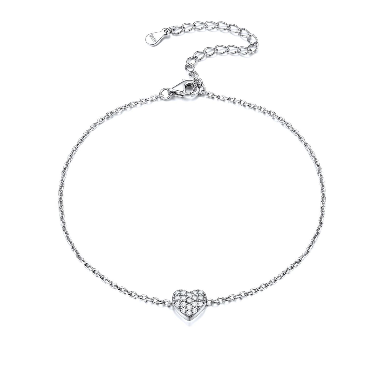 Cute Heart Zirconia Bracelet