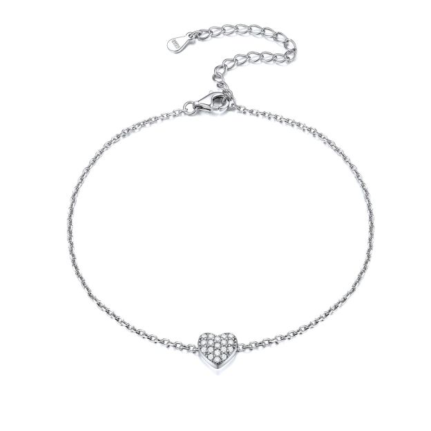 Cute Heart Zirconia Bracelet